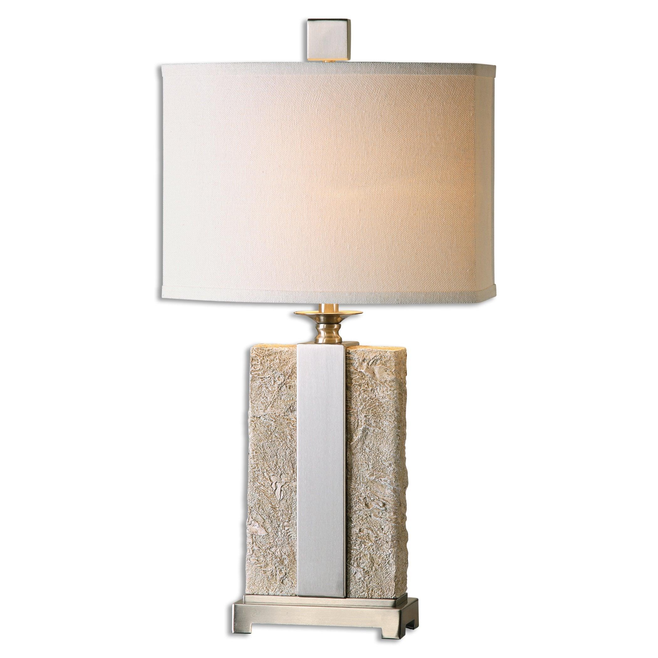 BONEA STONE IVORY TABLE LAMP - Remutear