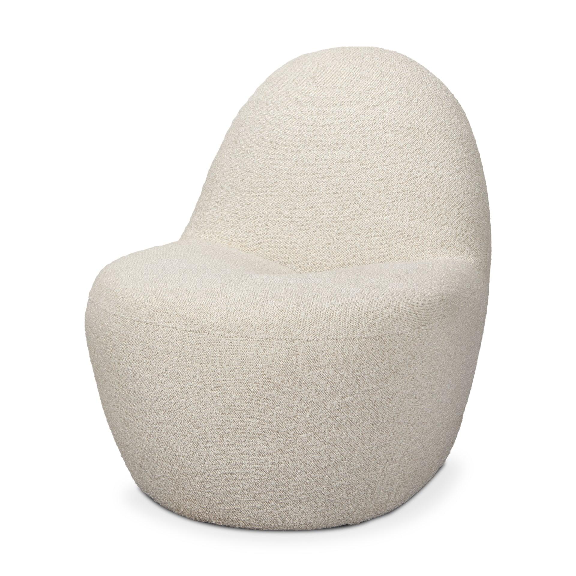 Beverly Cream Boucle Accent Chair - Remutear