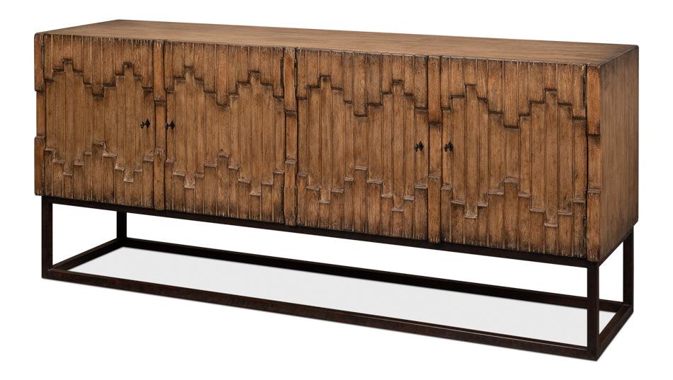 Aztec Sideboard On Stand - Brown - Remutear