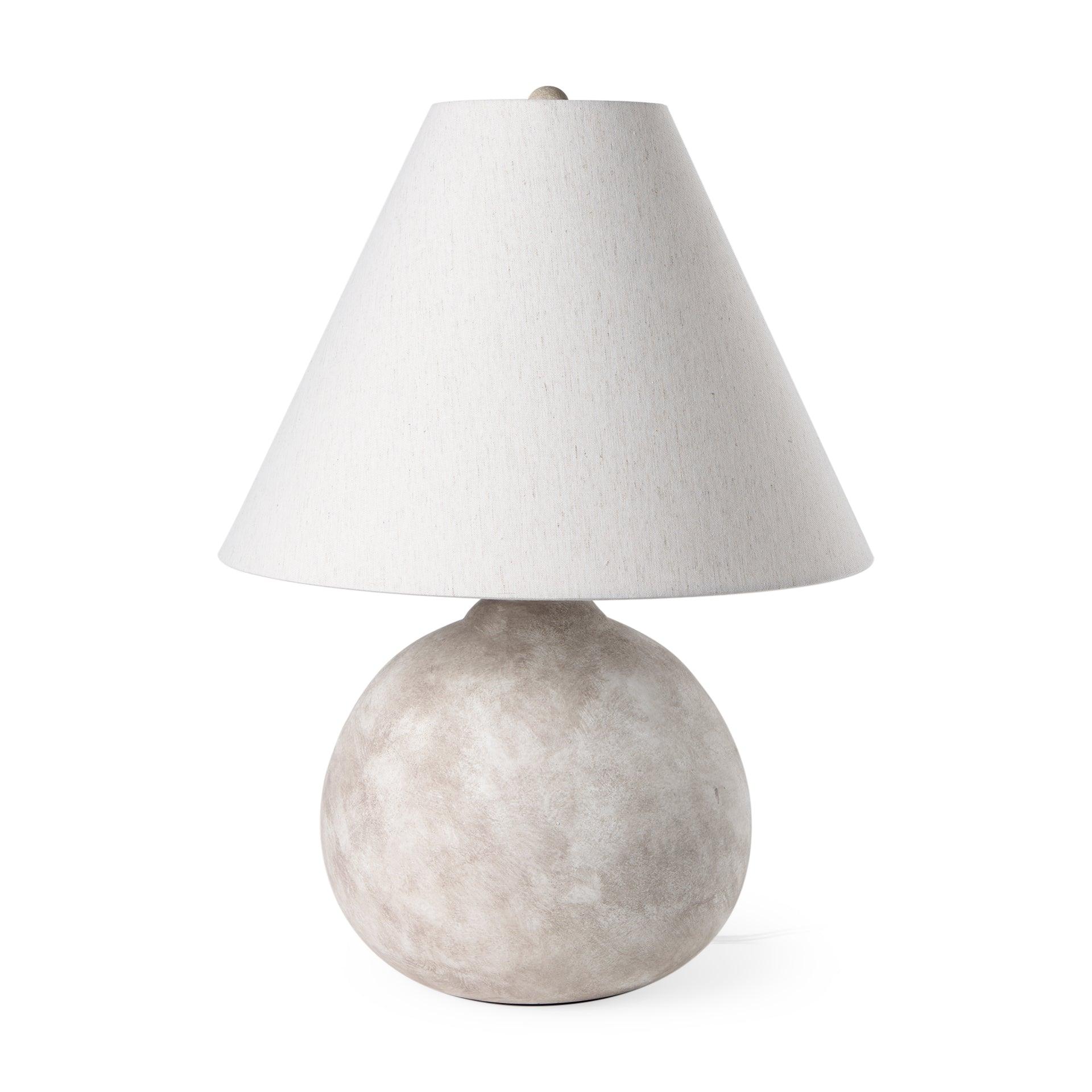 Mehdi Cream Ceramic Table Lamp - Remutear