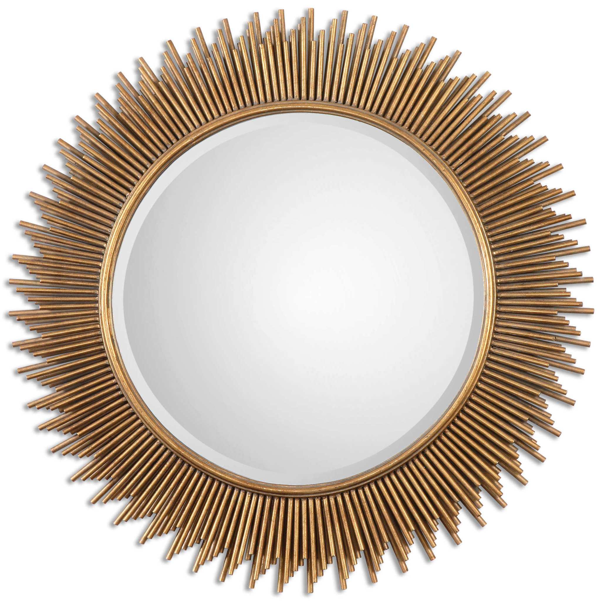 MARLO ROUND GOLD MIRROR - Remutear