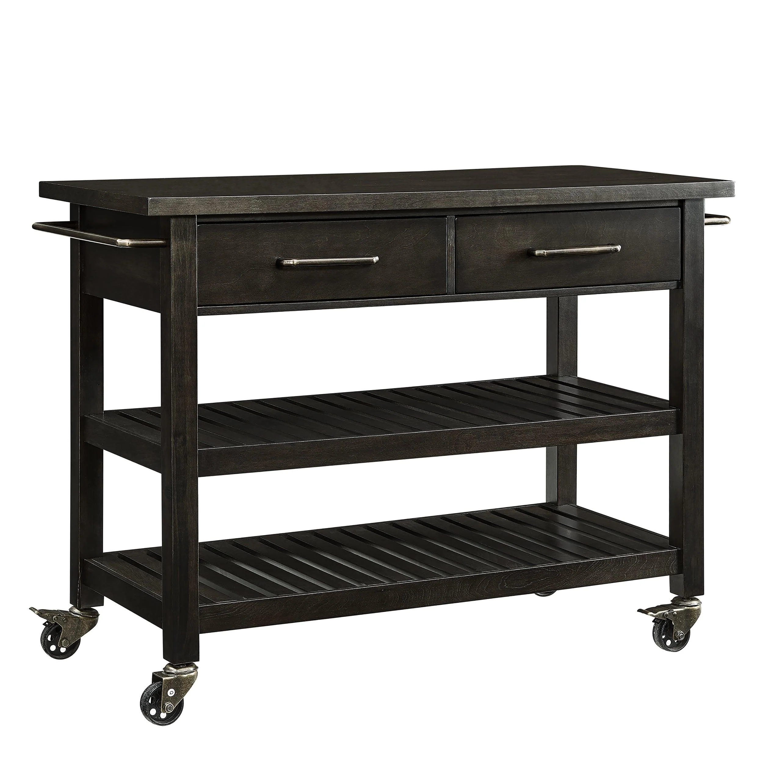Holly & Martin Havelock Farmhouse Rolling Kitchen Island - Remutear