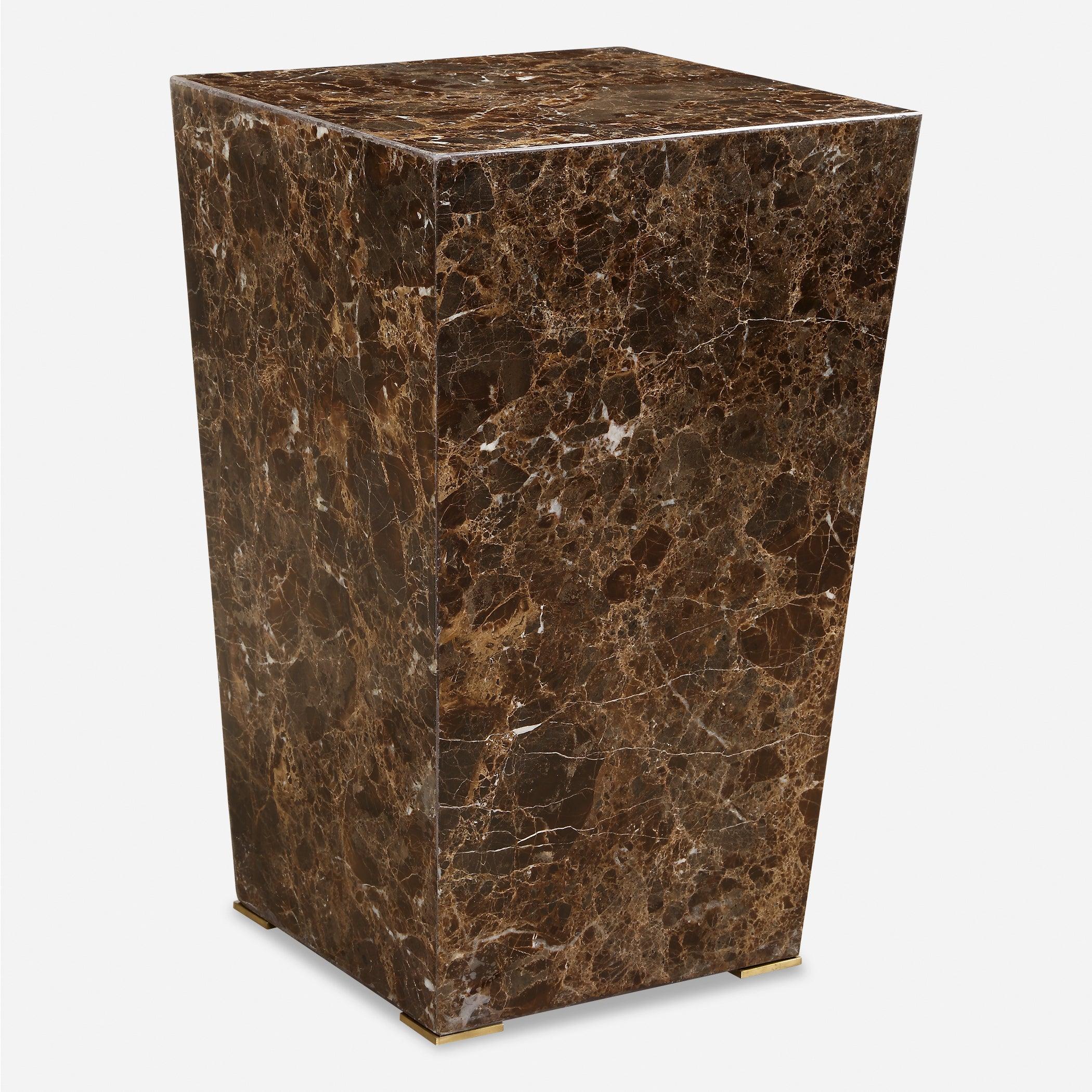 Poe Marble Accent Table - Remutear