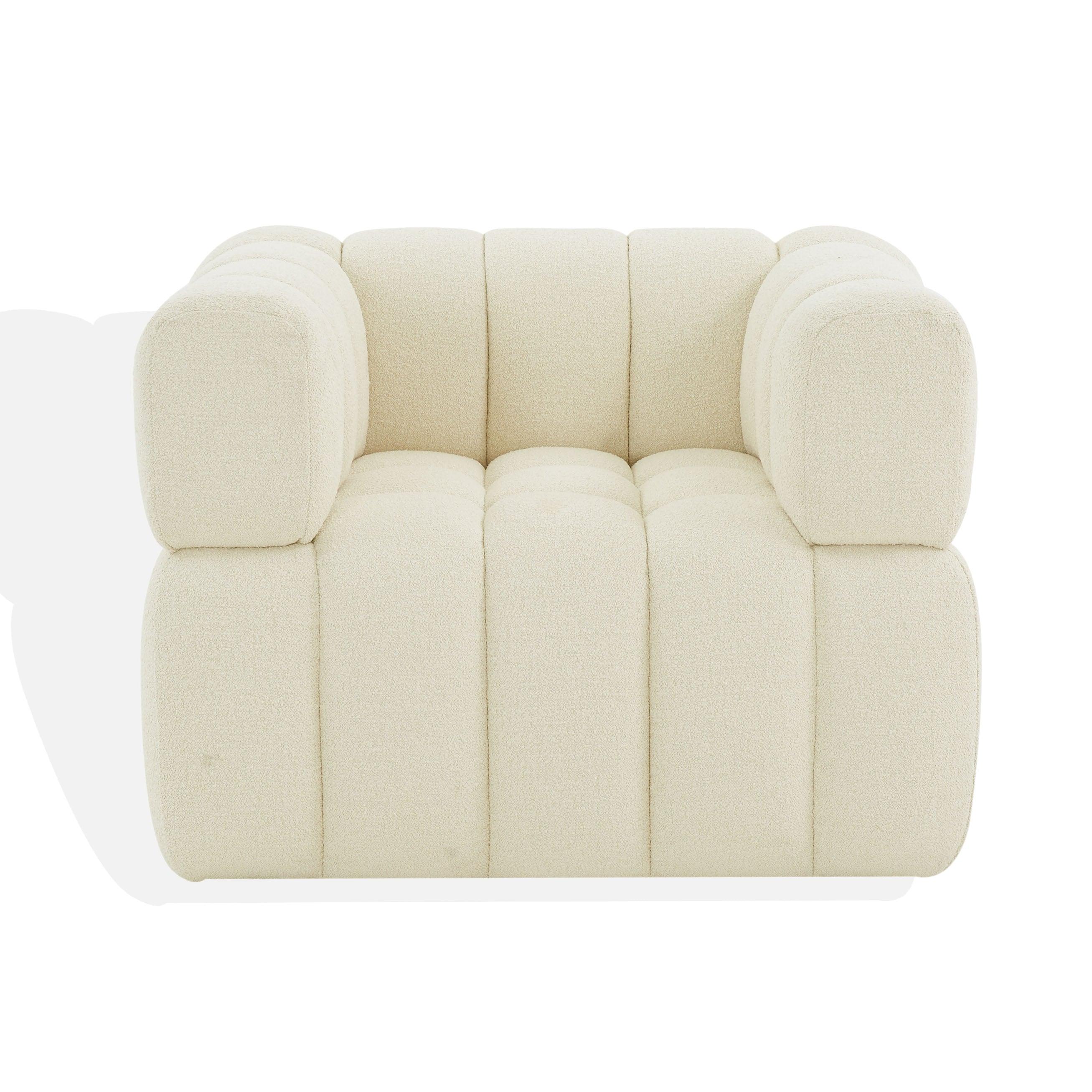 CALYNA TUFTED BOUCLE ACCENT CHAIR - Remutear