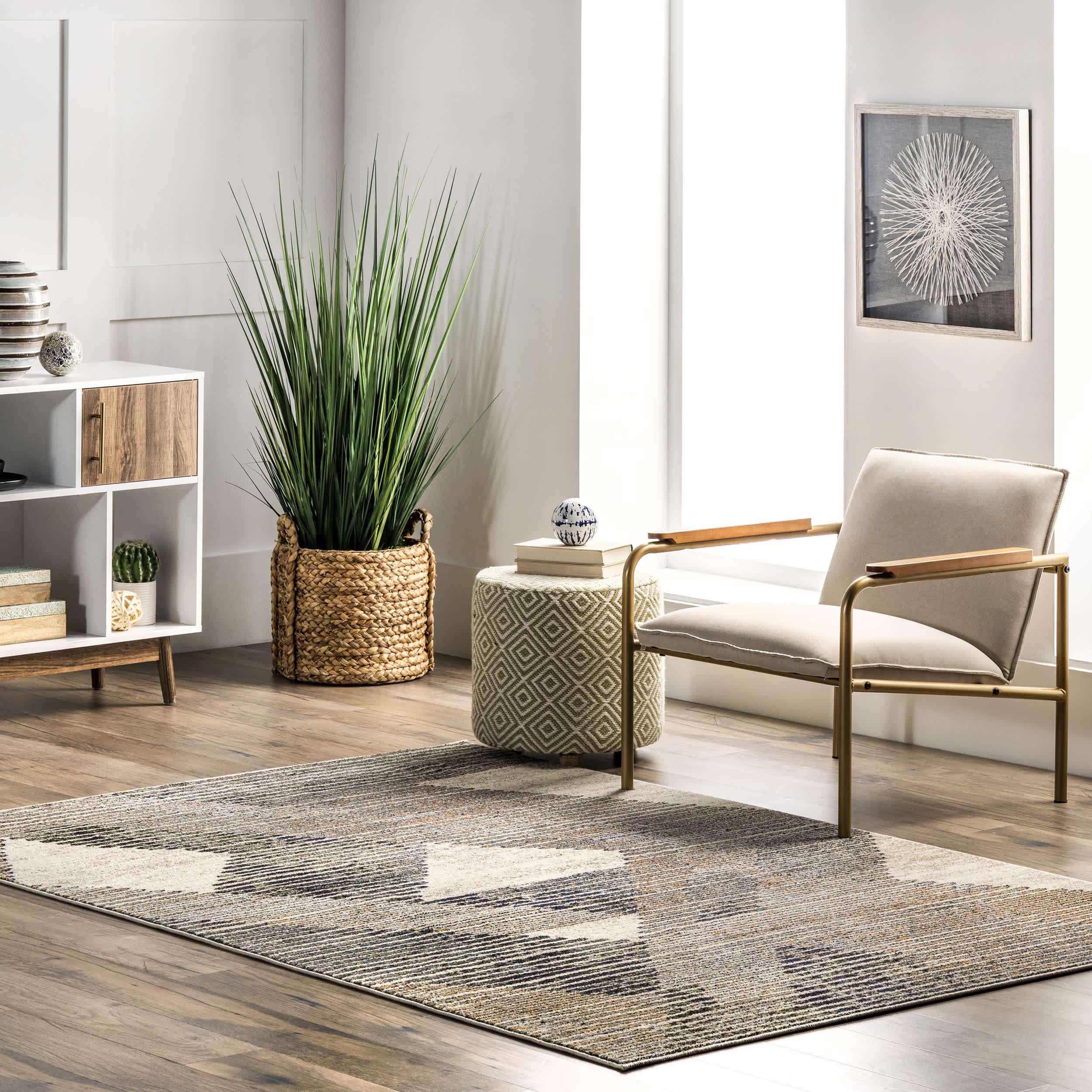 Adrienne Durable Abstract Contemporary Area Rug - Remutear