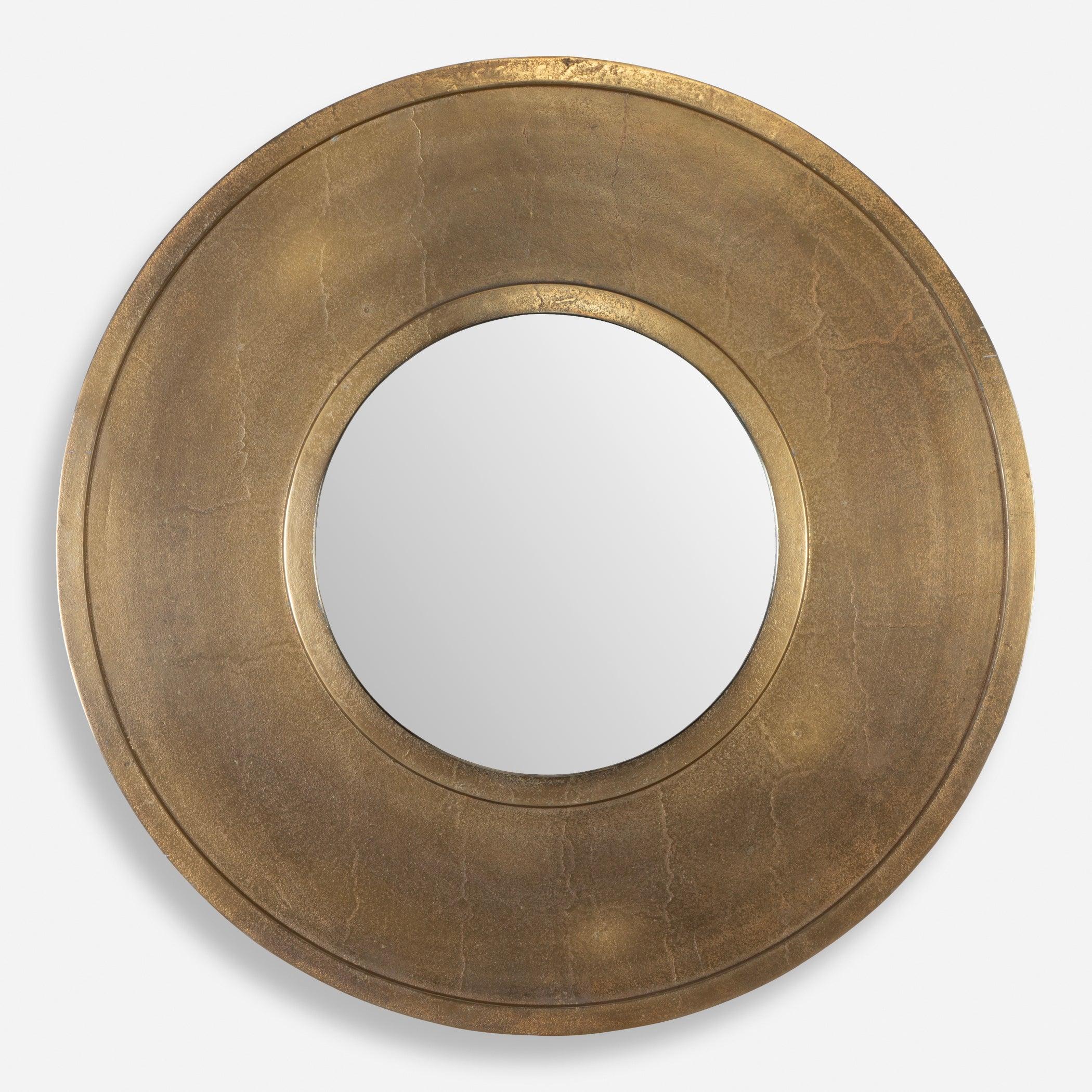 Axel Round Brass Mirror - Remutear