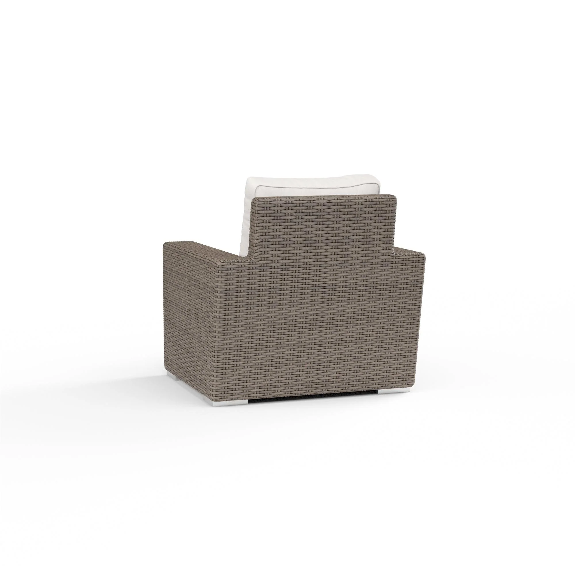 Coronado Club Chair in Canvas Flax w/ Self Welt - Remutear
