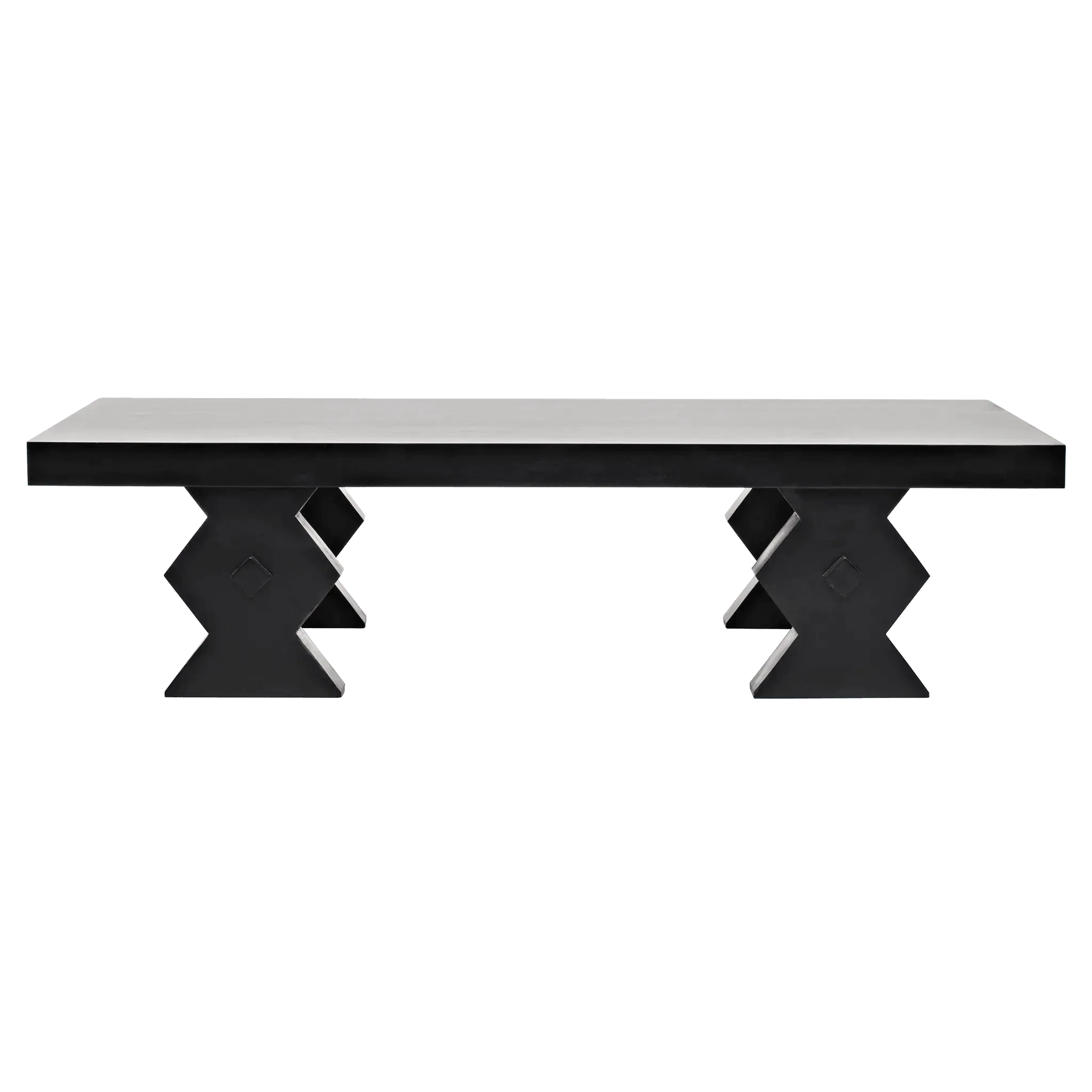 Suzu Coffee Table, Hand Rubbed Black - Remutear