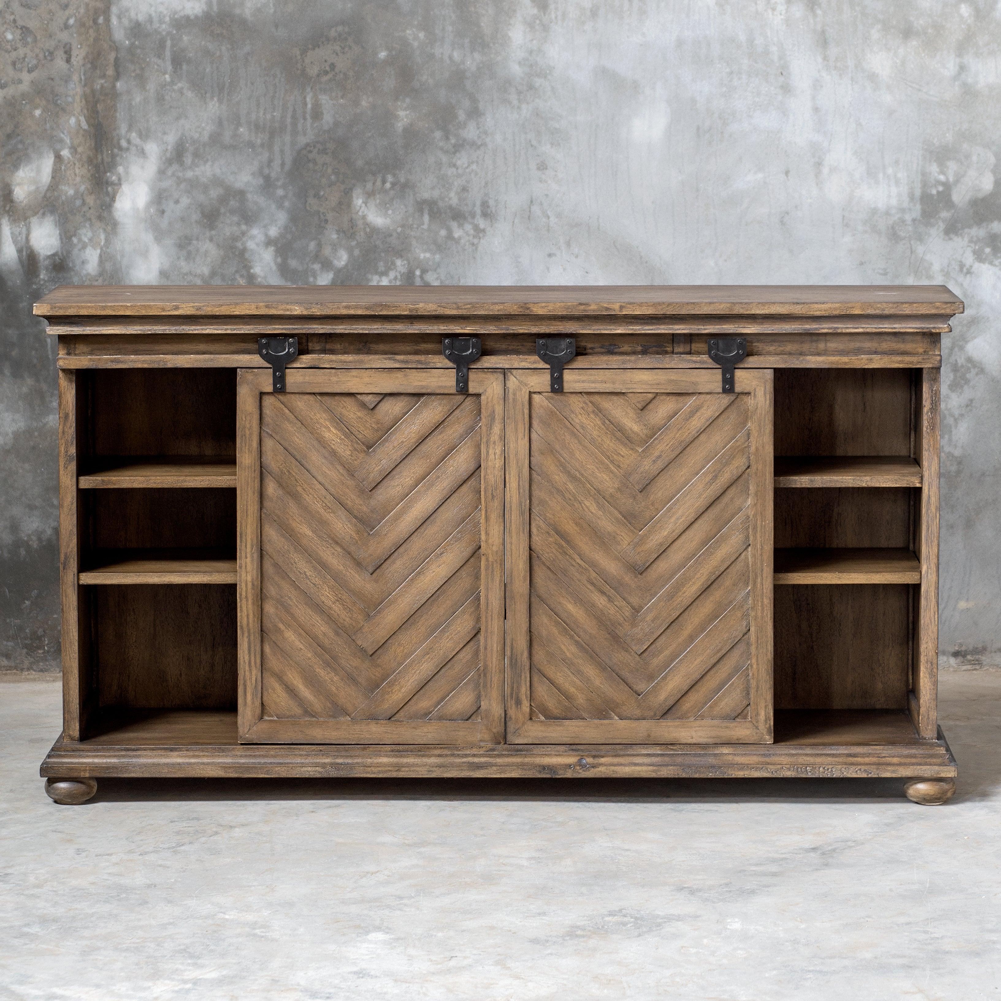 PRIMALIA BARN DOOR MEDIA CONSOLE - Remutear