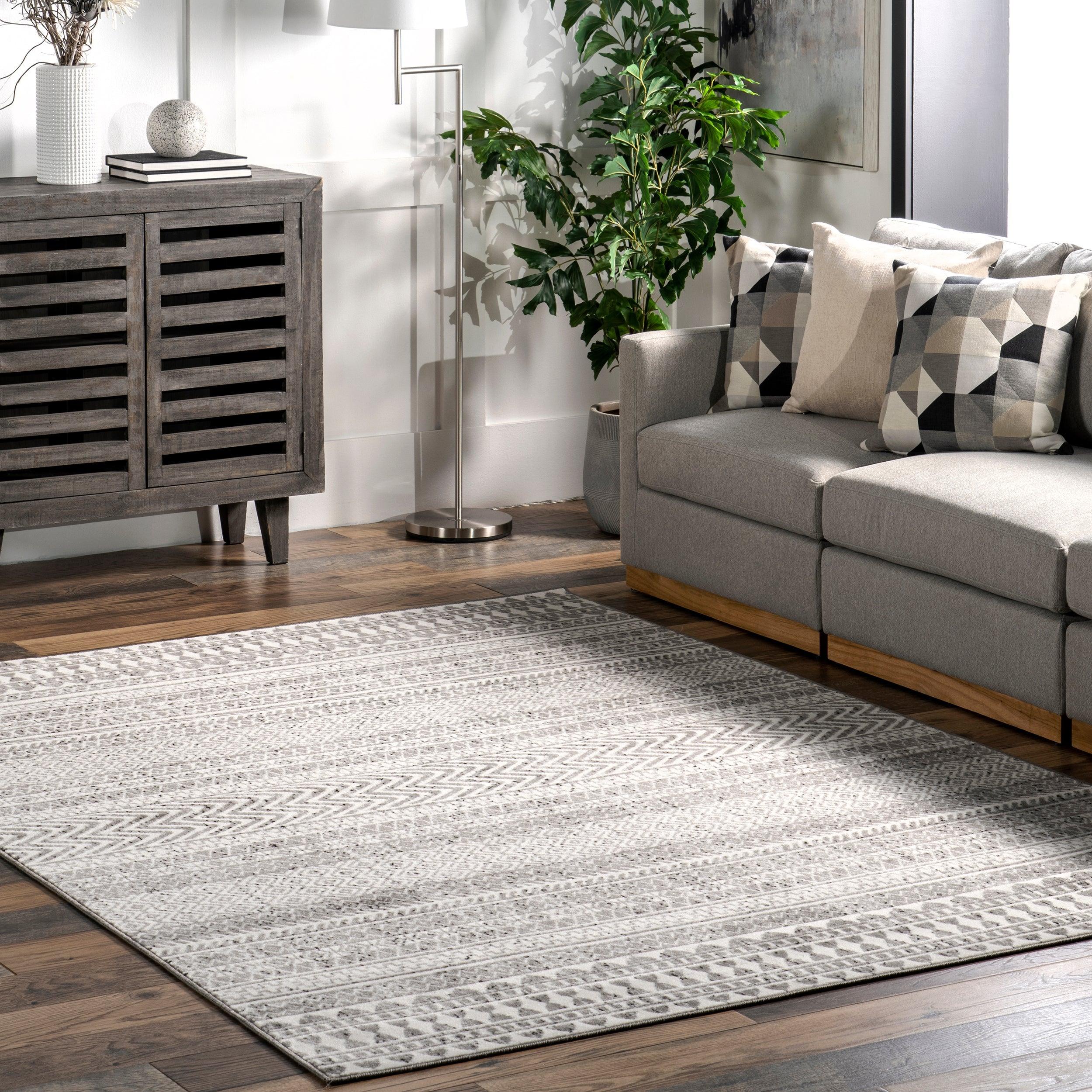 Catherina Transitional Geometric Area Rug - Remutear