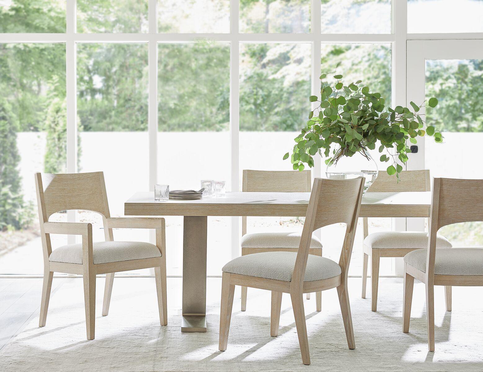 SOLARIA WOOD BACK SIDE CHAIR IN FABRIC B581 - Remutear