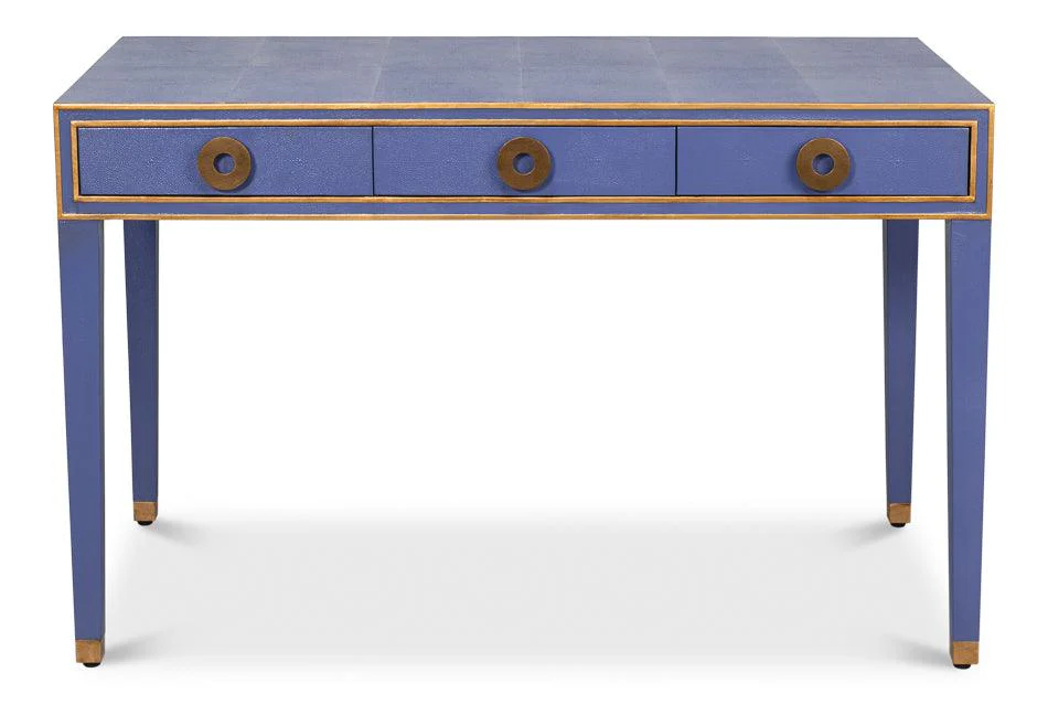 Gabriella Shagreen Desk/Table Marlin Blu - Remutear