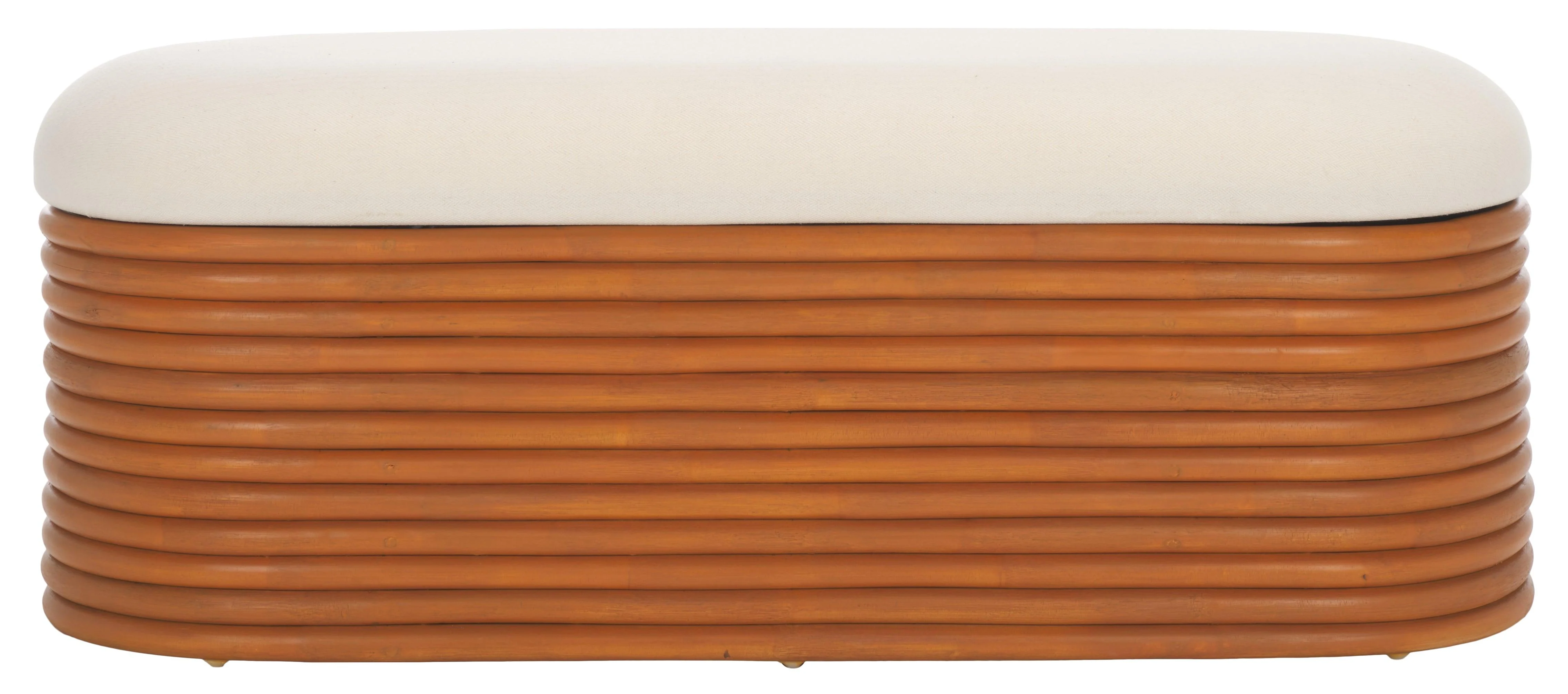 Bayard Rattan Storage Bench - Remutear