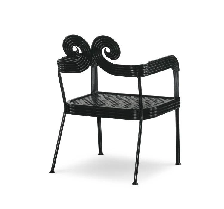 Thomas O'Brien Outdoor Augustine Scrolled Side Chair - Remutear