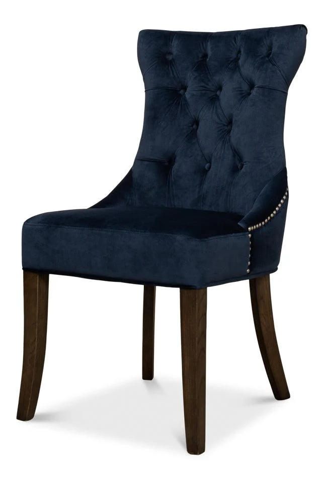 Sophie Side Chair - Blue Velvet - Set of 2 - Remutear