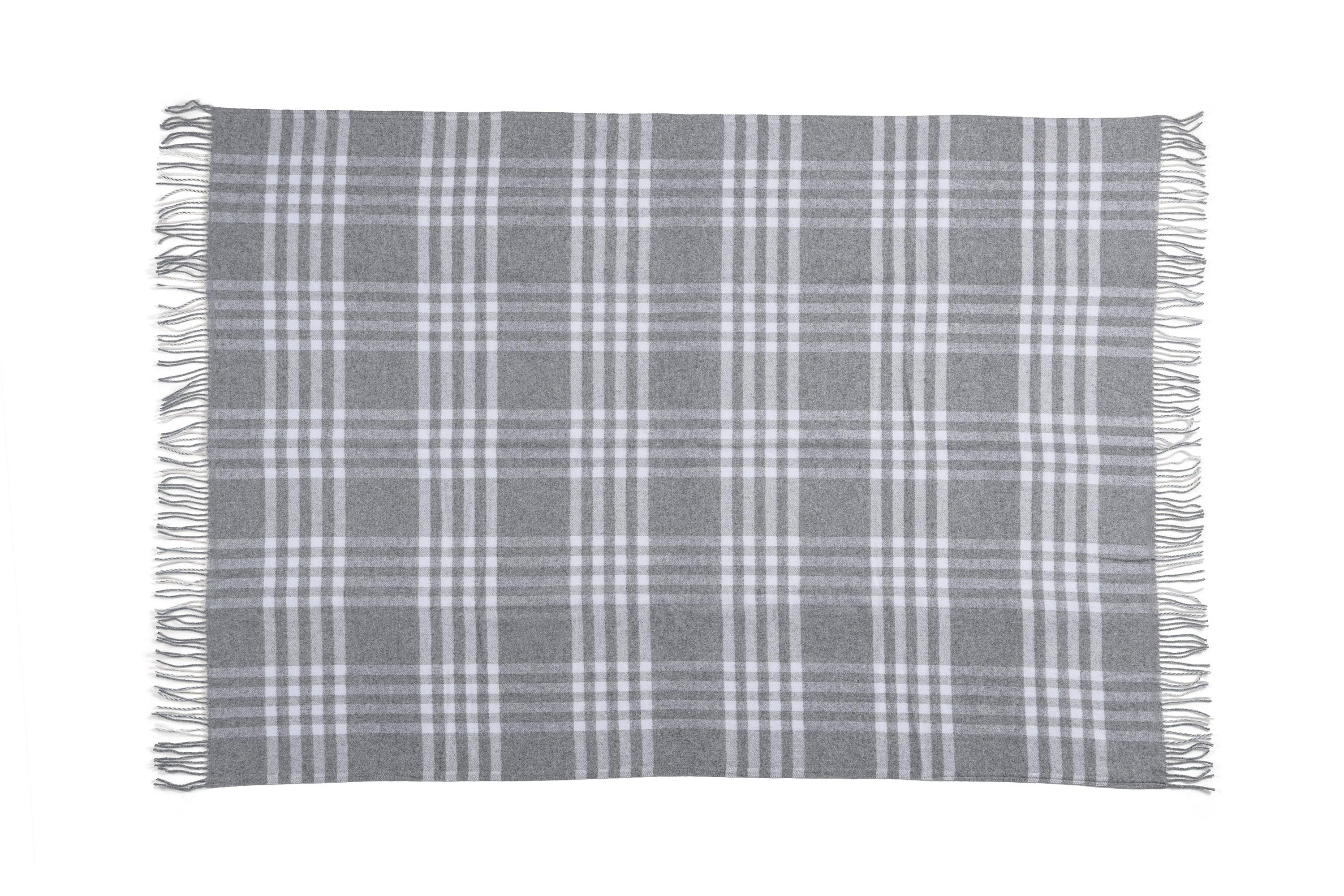 Owen Light Grey Throw - Remutear