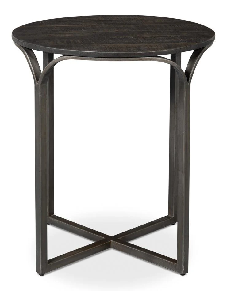 Jeromy Iron End Table - Remutear