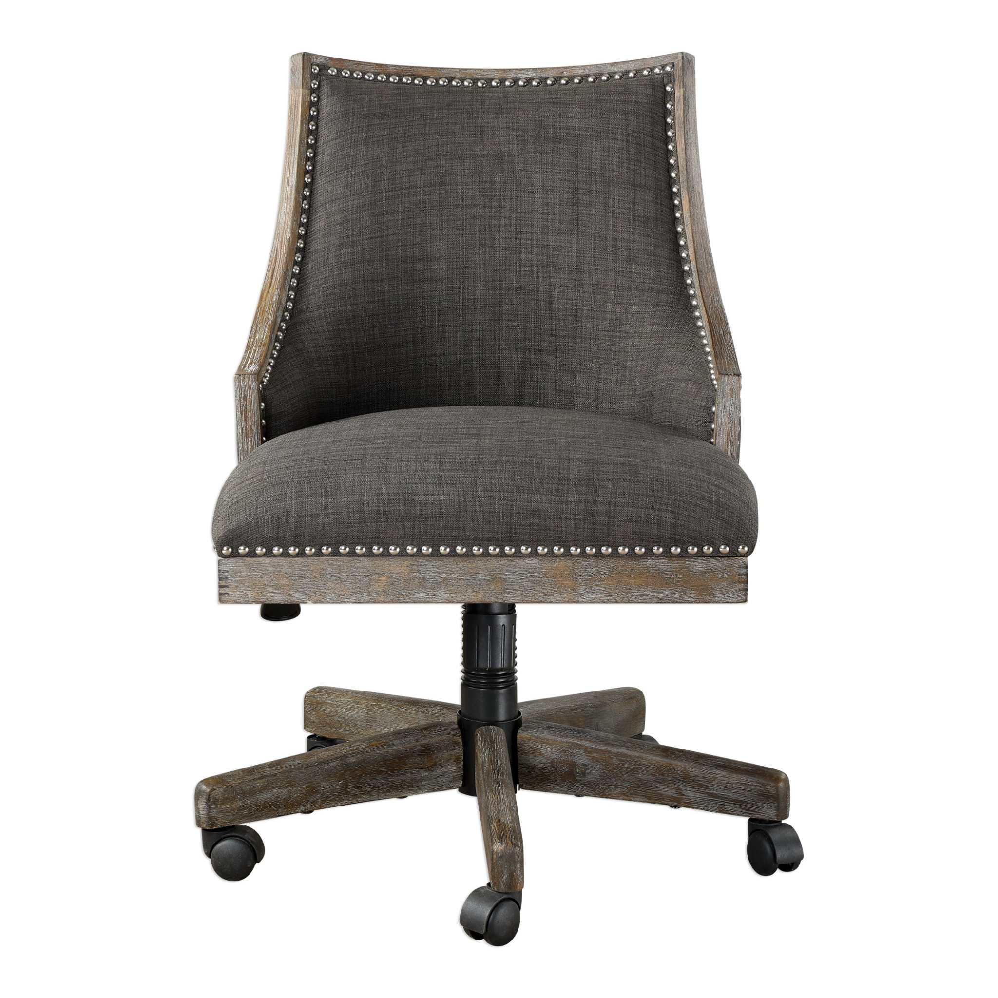 AIDRIAN CHARCOAL DESK CHAIR - Remutear