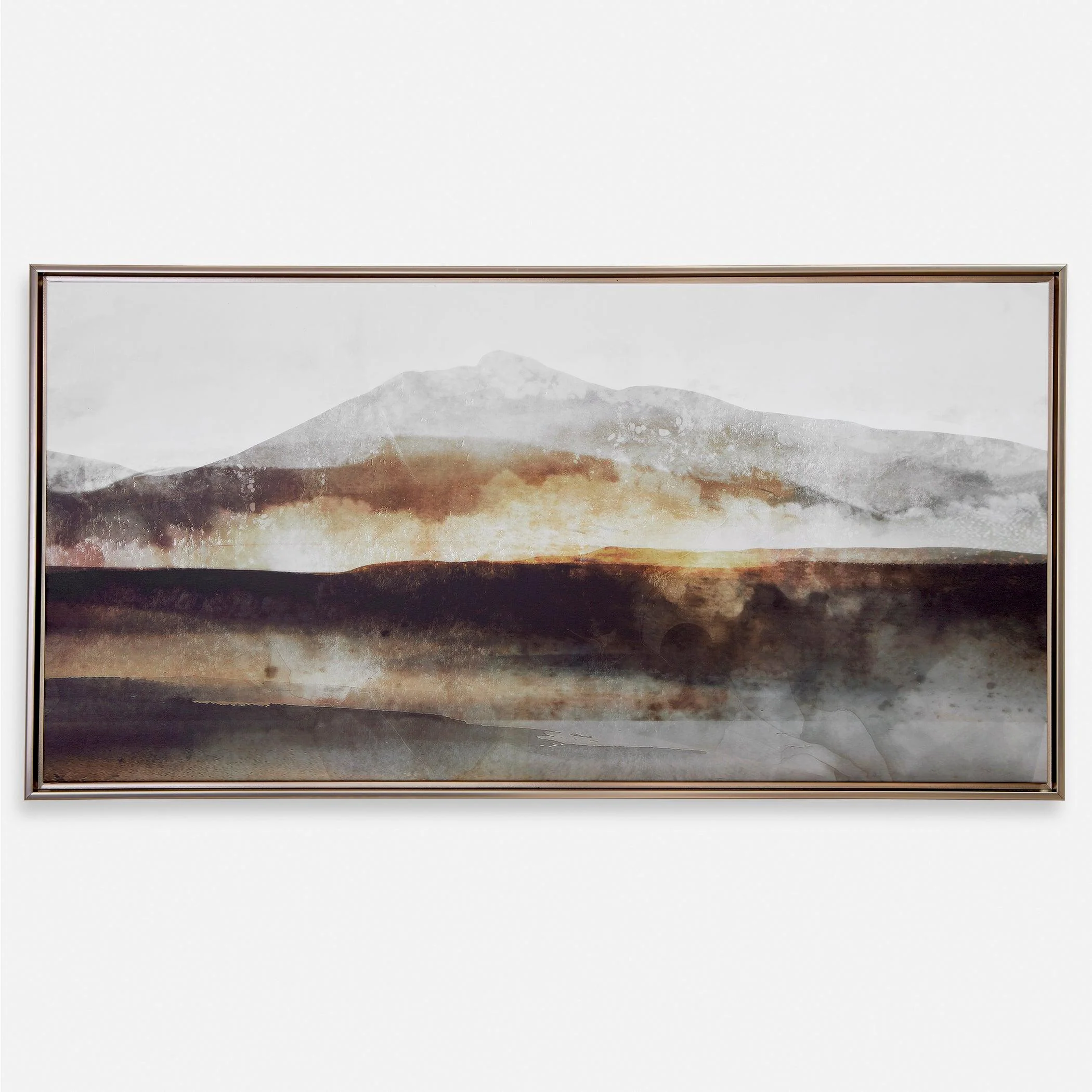 Splash Of Land Framed Canvas - Remutear