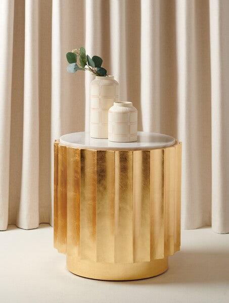 ELODIE GOLD SIDE TABLE - Remutear