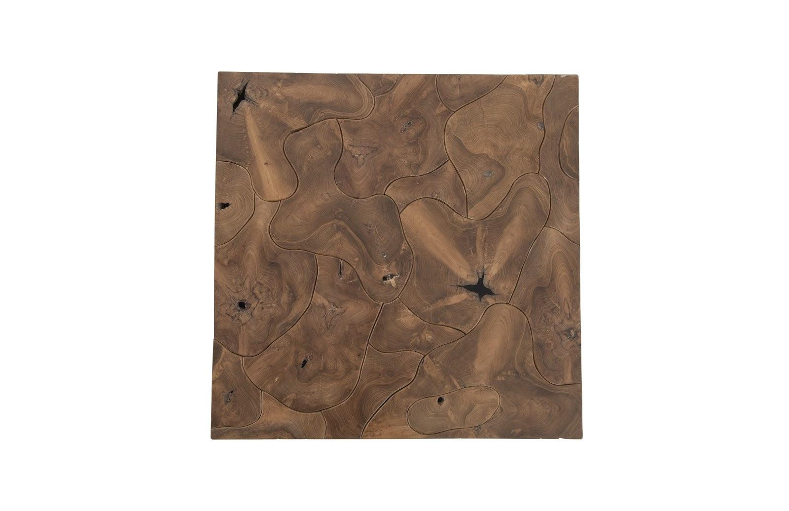 Teak Slice Coffee Table, Square - Remutear
