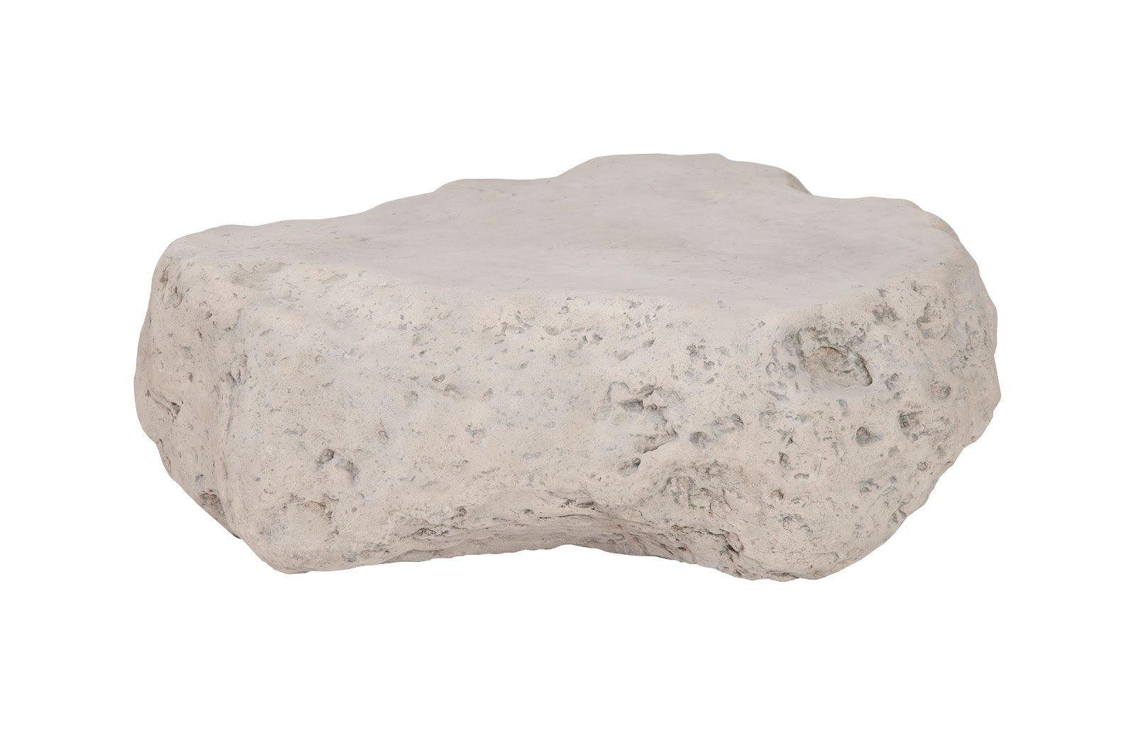 Cast Boulder Coffee Table, Roman Stone, SM - Remutear