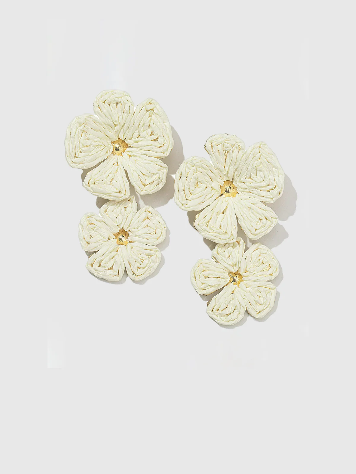 Gilded Lace Petal Earrings - Remutear