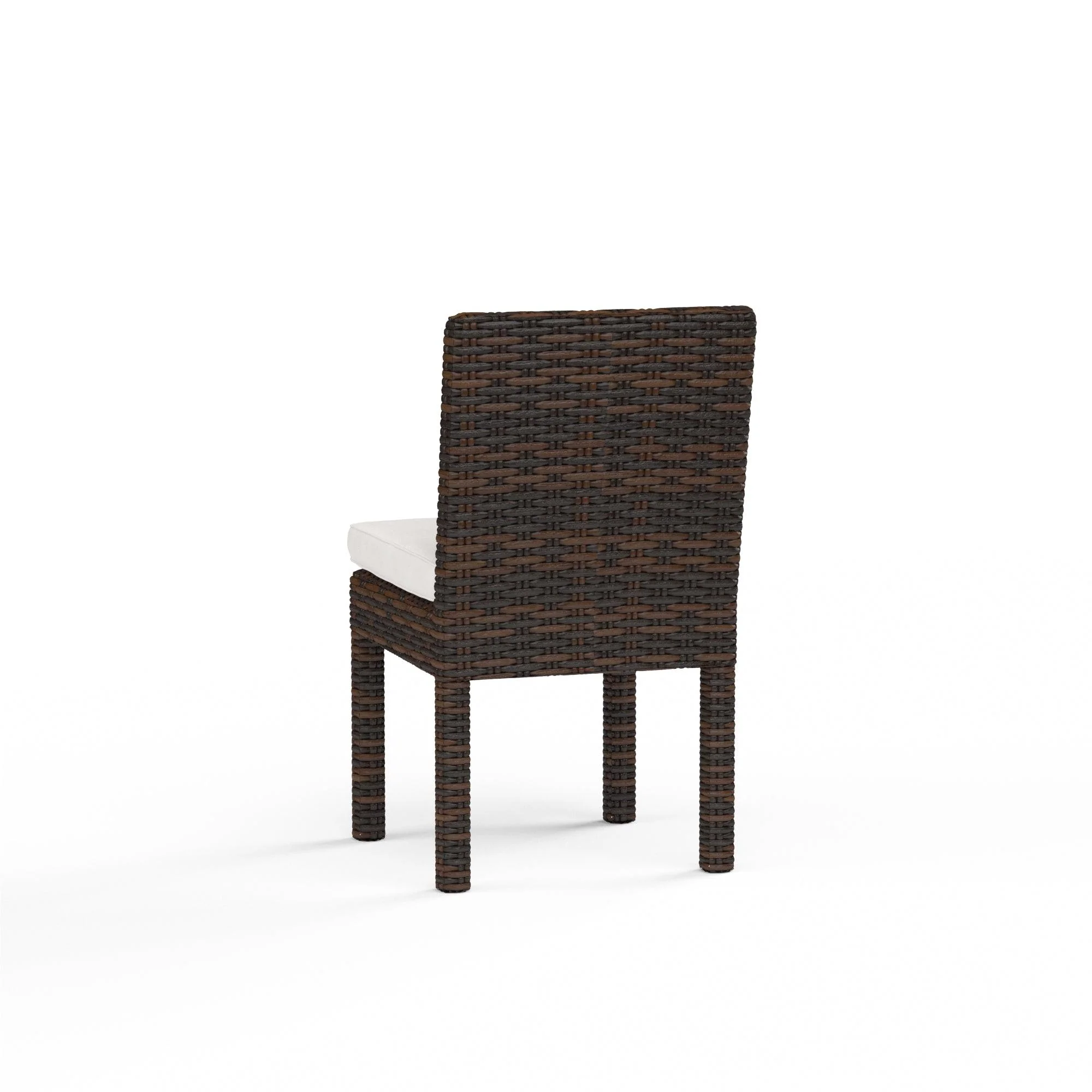 Montecito Armless Dining Chair in Canvas Flax w/ Self Welt - Remutear