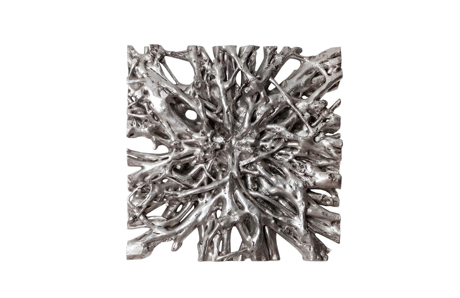 Square Root Wall Art, Silver Leaf, LG - Remutear