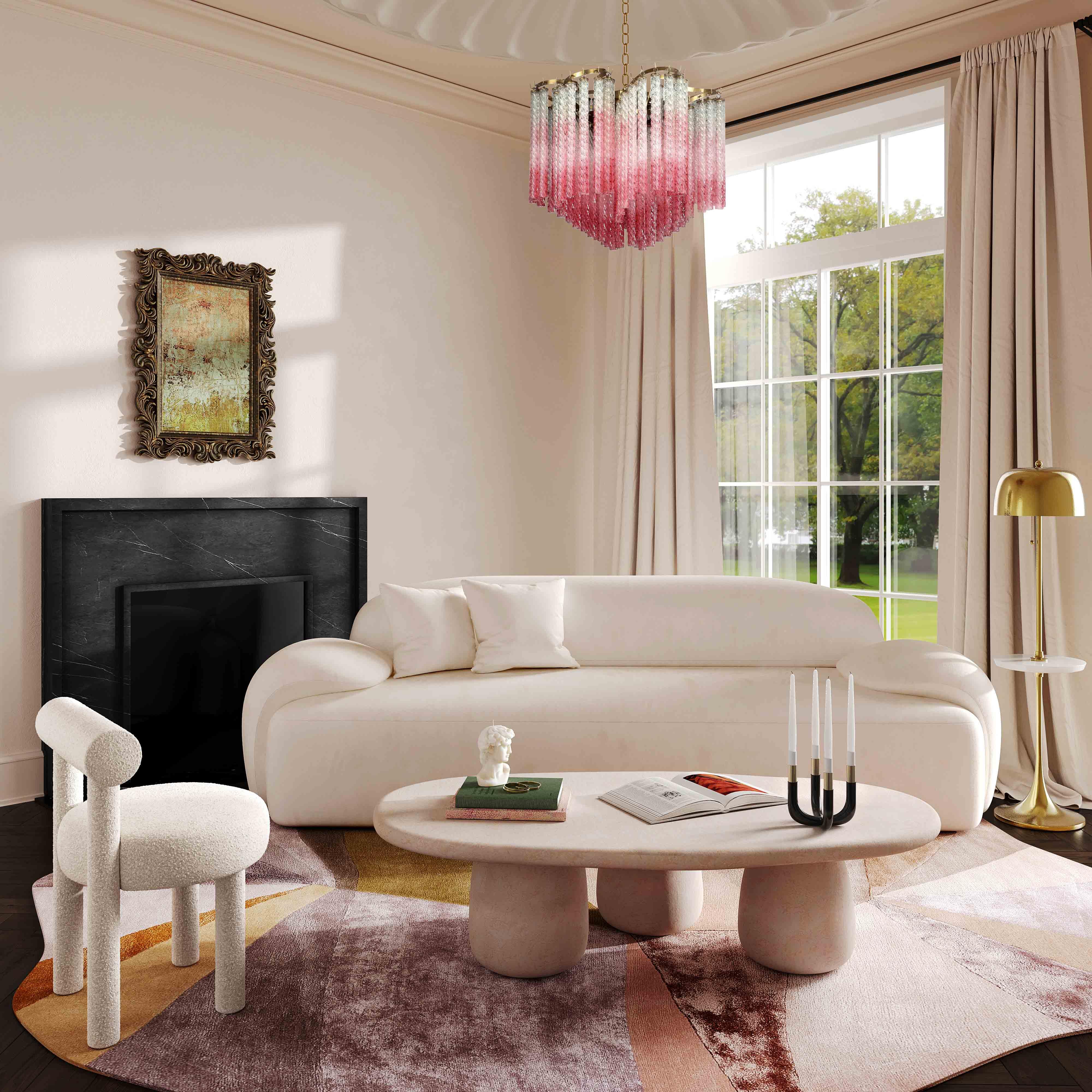 Allegra Cream Velvet Sofa - Remutear