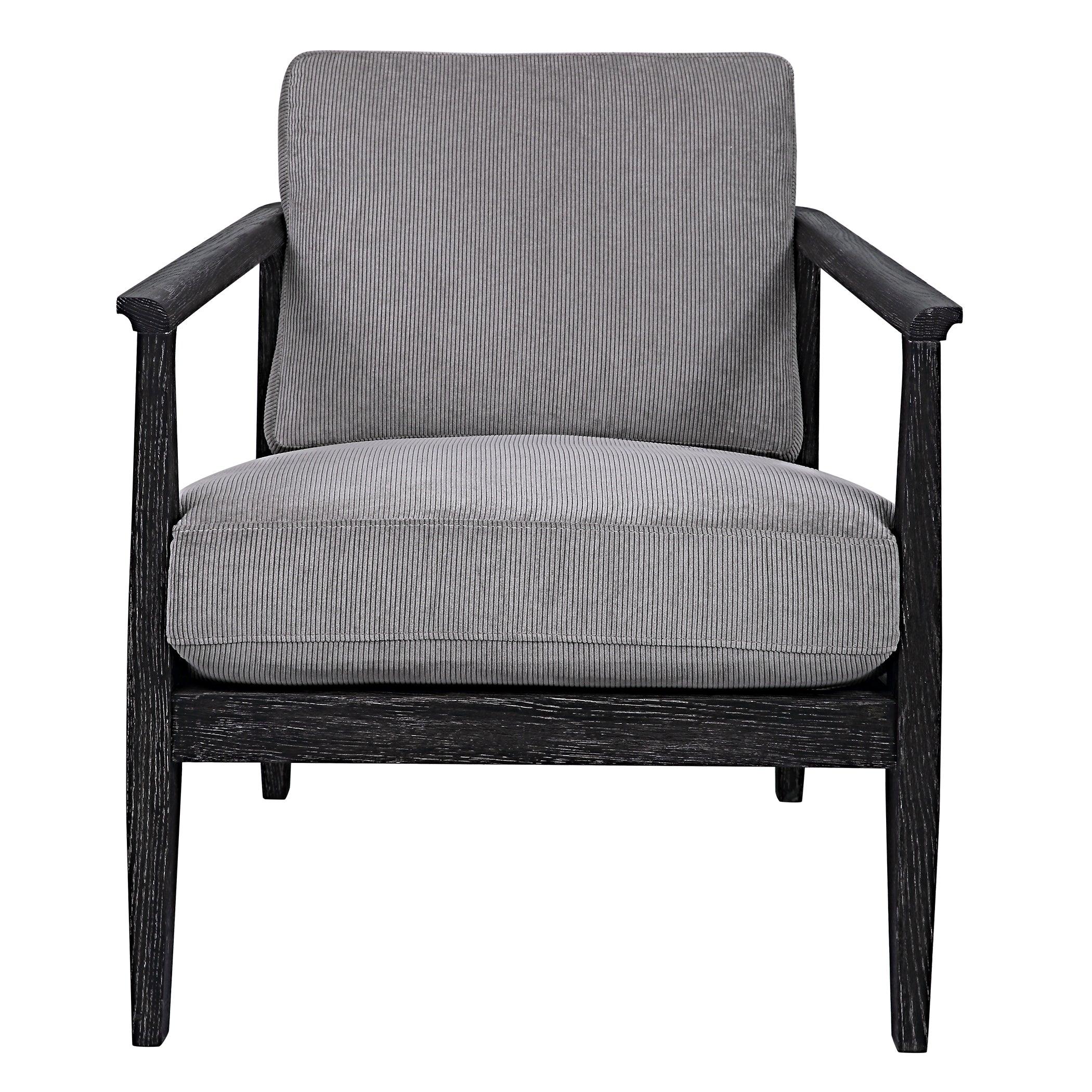 Brunei Modern Gray Accent Chair - Remutear