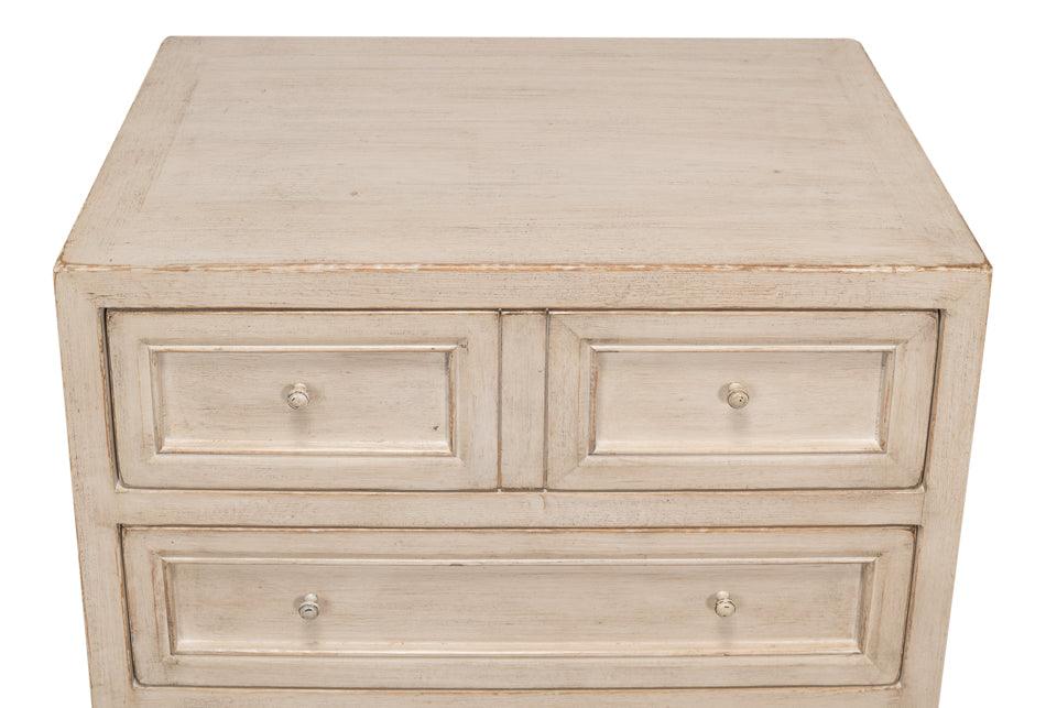 Ezra Three Drawer Commode - Stone Grey - Remutear