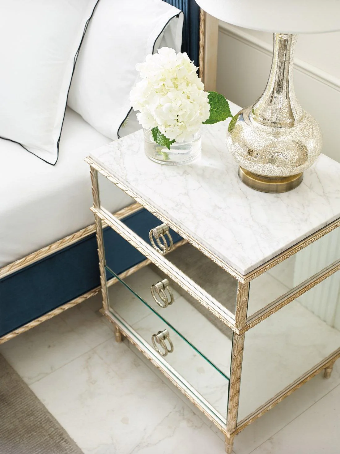 FONTAINEBLEAU NIGHTSTAND MIRRORED - Remutear
