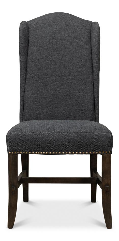 Black High Back Dining Chair - Set of 2 - Remutear
