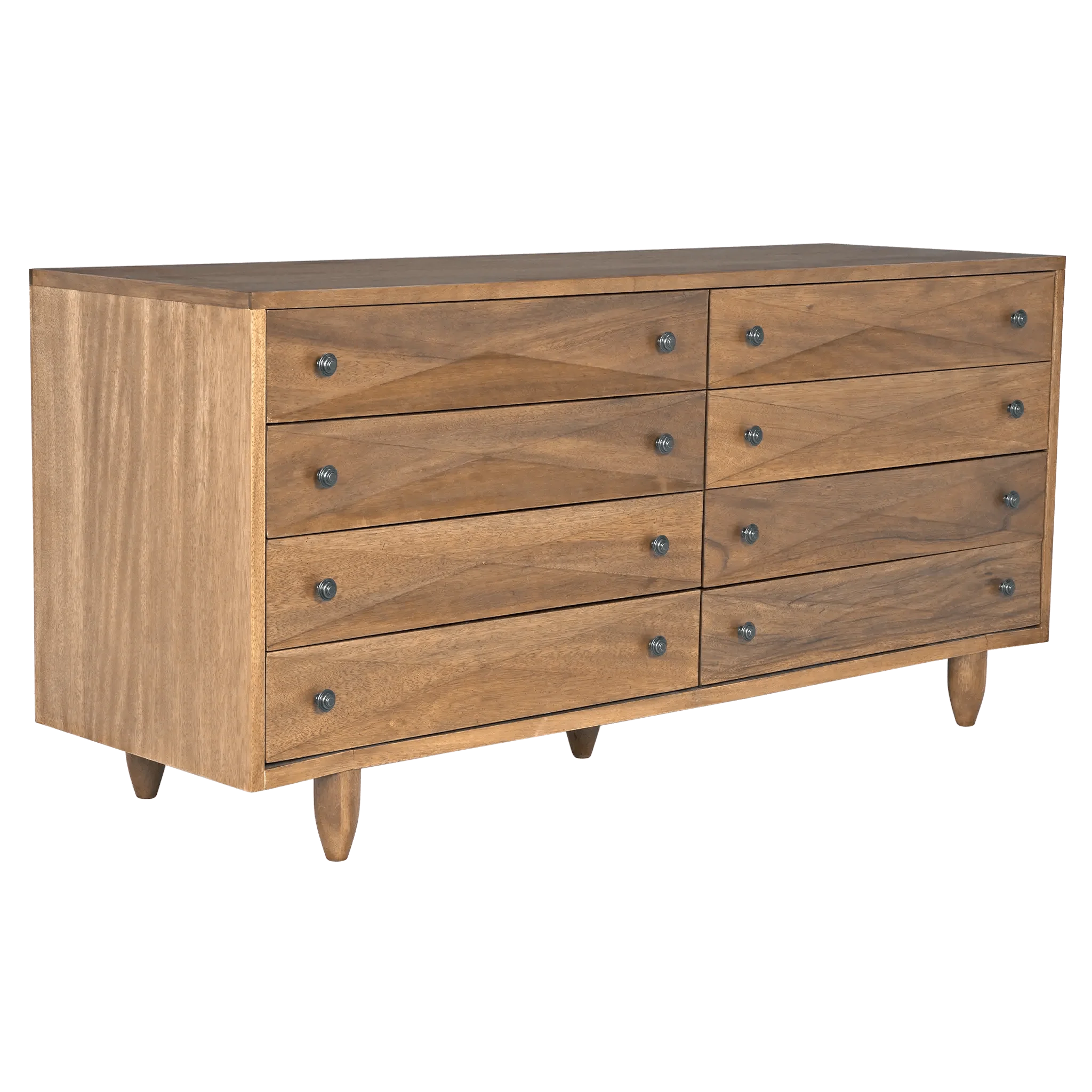 Diamond Double Chest, Dark Walnut - Remutear