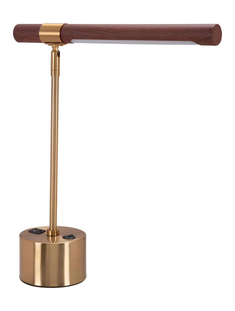Kippy Table Lamp Brown & Brass - Remutear