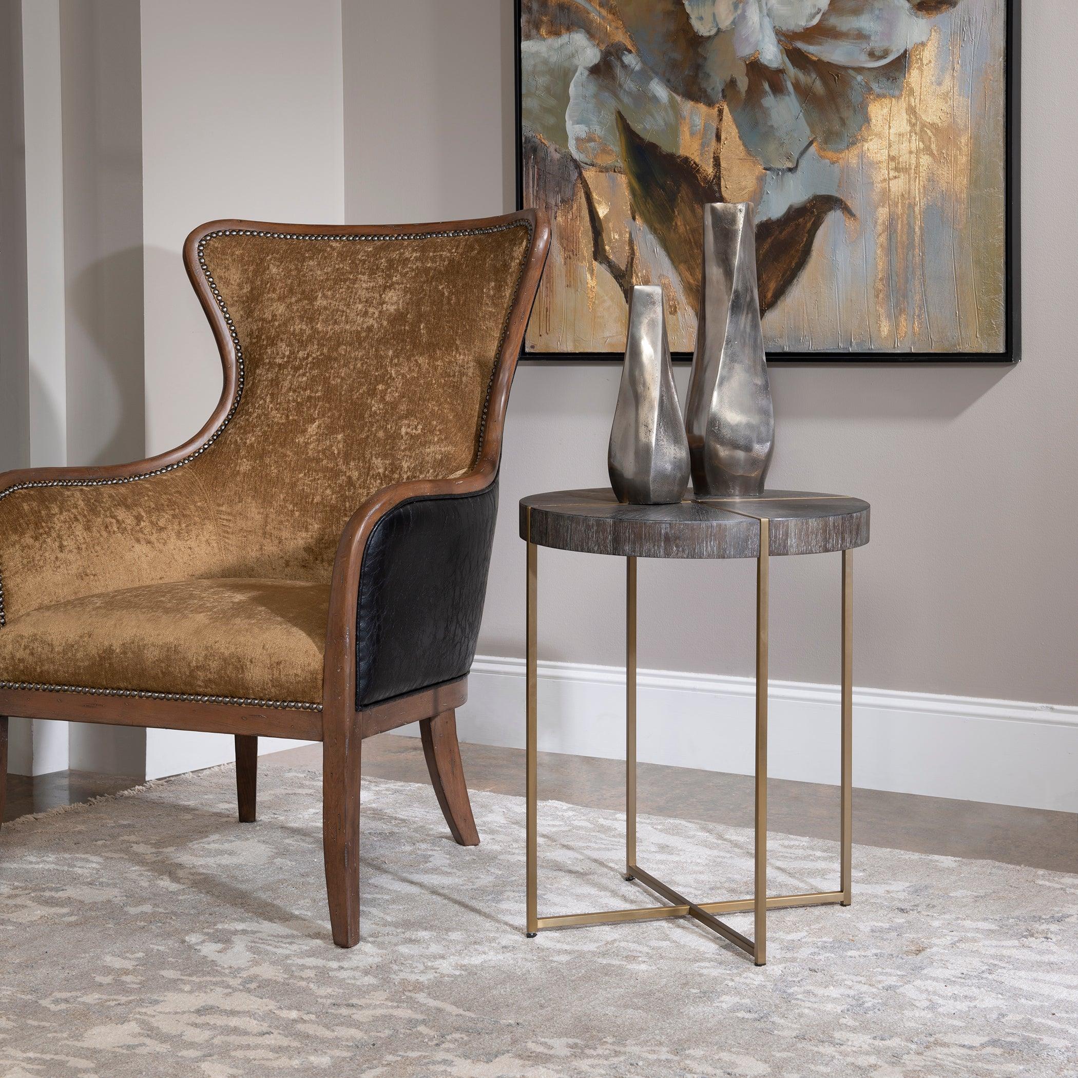 TAJA ROUND ACCENT TABLE - Remutear