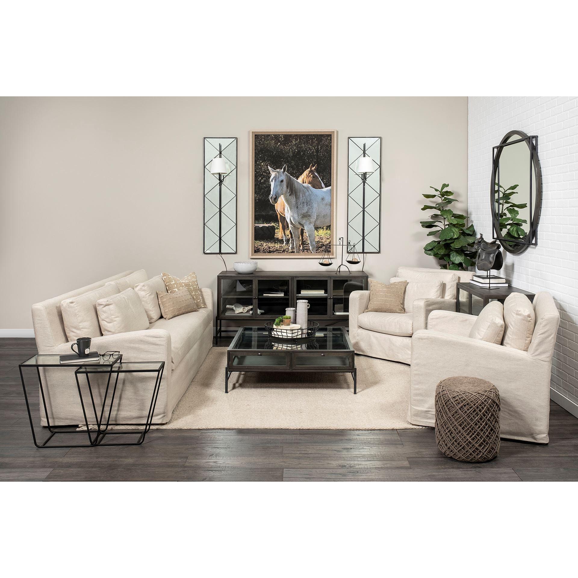 Krissta Black Metal and Mirror Wall Sconce - Remutear