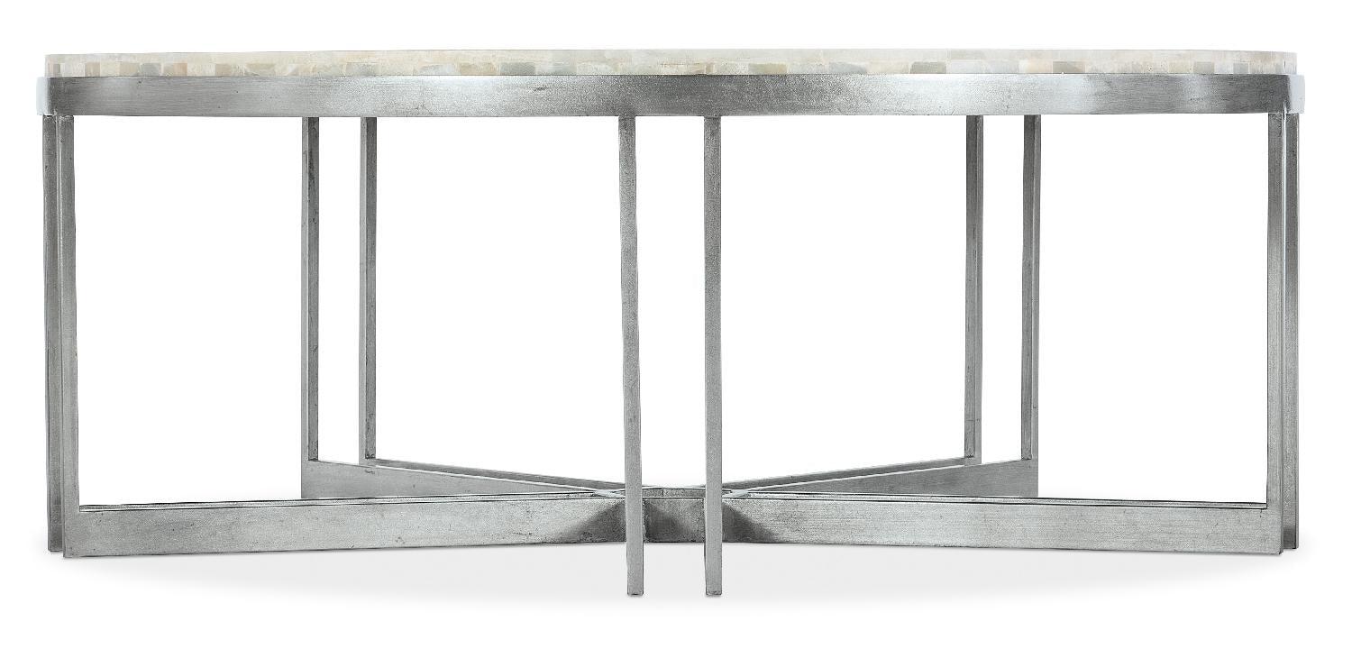 Melange Marin Round Cocktail Table - Remutear