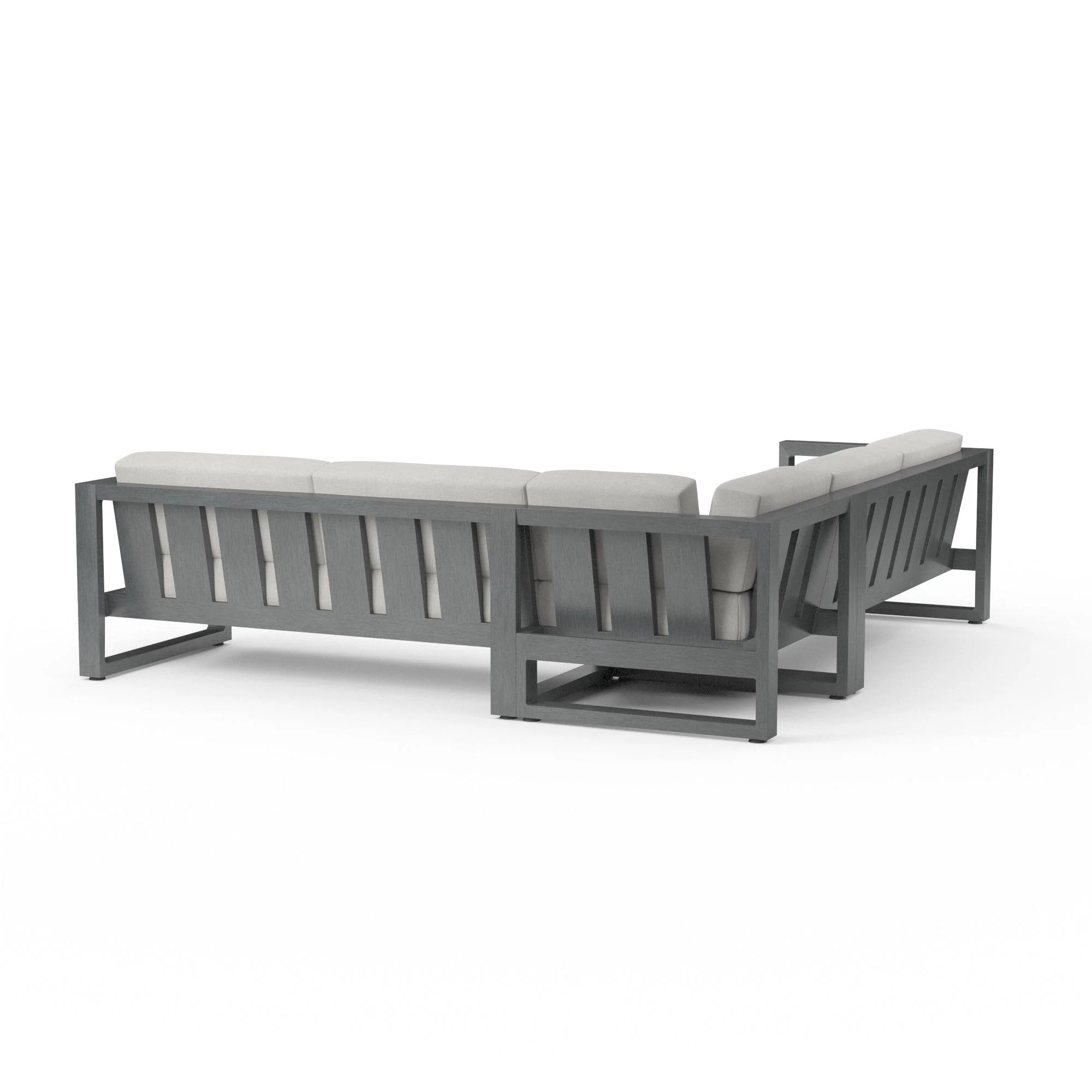Redondo Sectional in Cast Silver, No Welt - Remutear