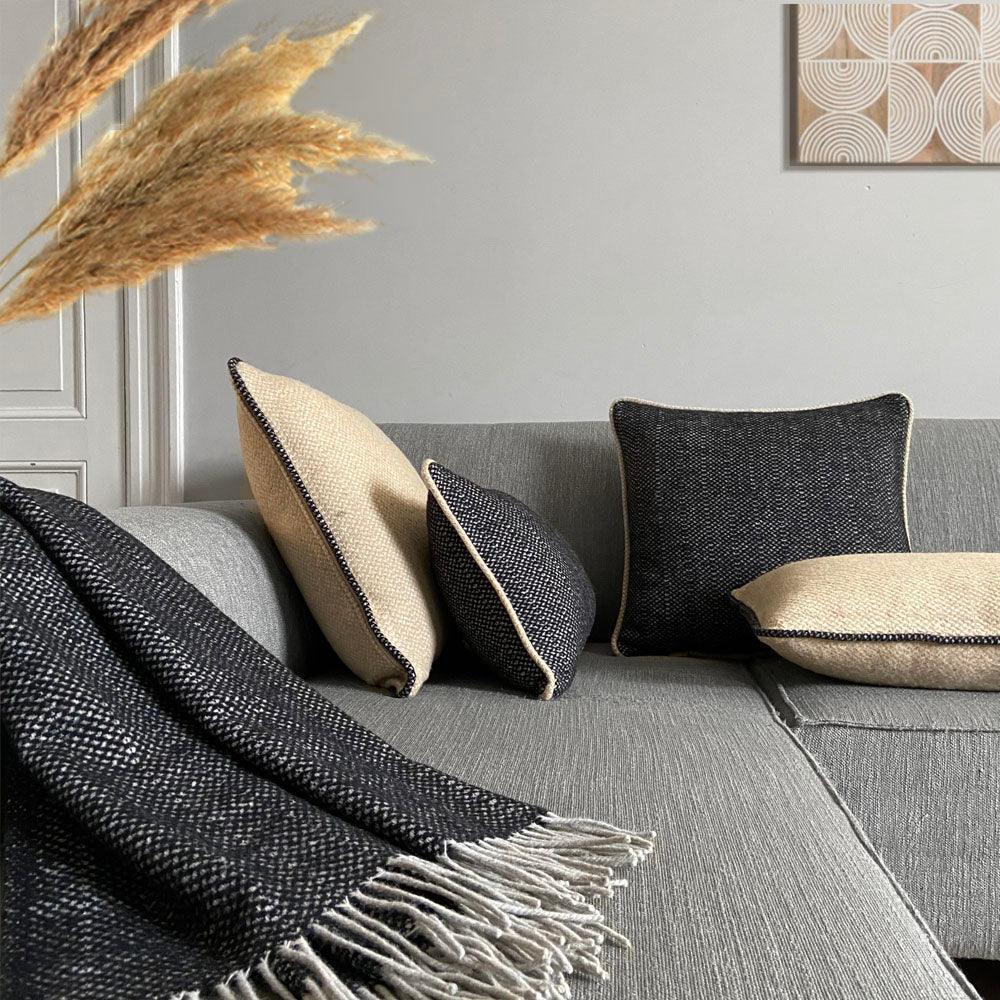 Recycled Wool Blend Square Cushion - Remutear