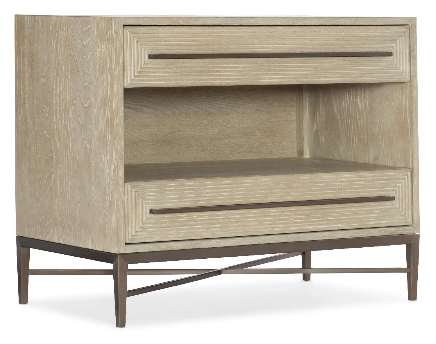 Cascade Two-Drawer Nightstand - Remutear