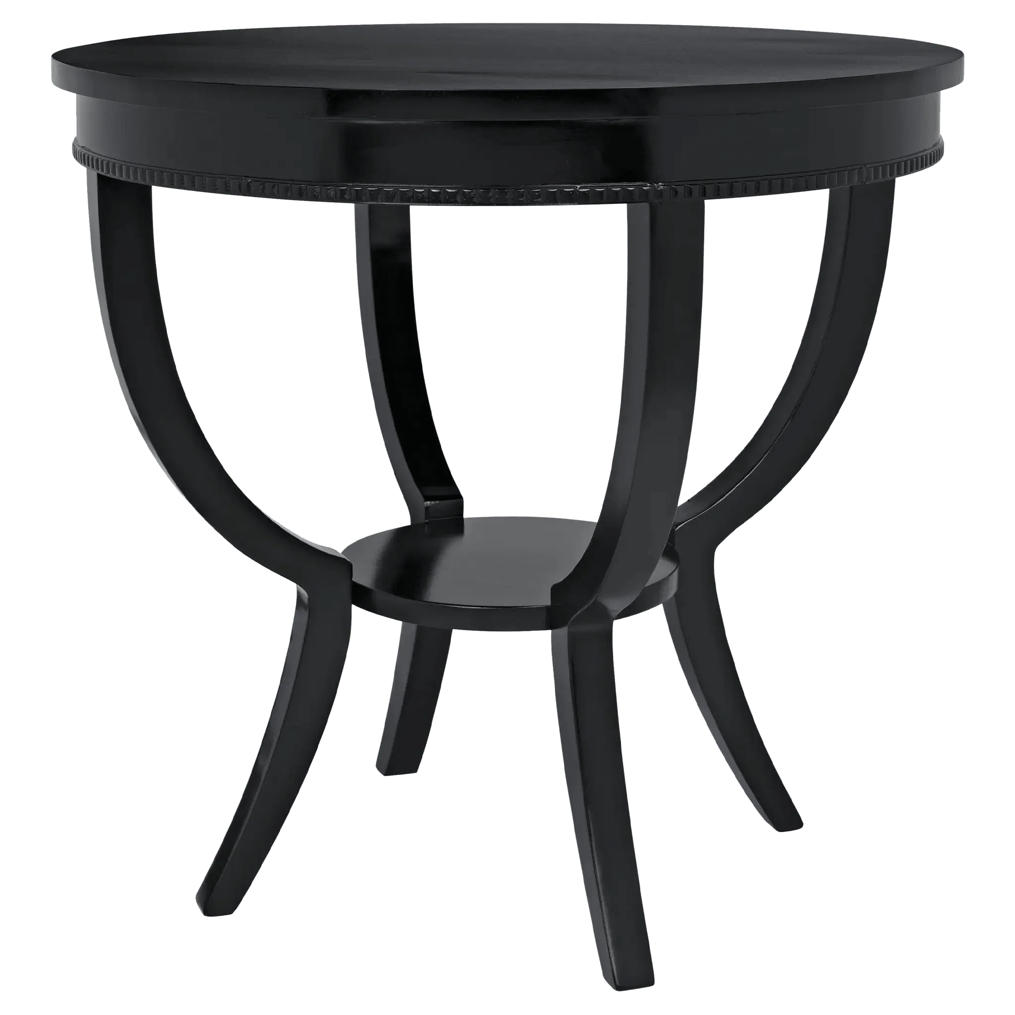 Scheffield Round End Table, Black - Remutear