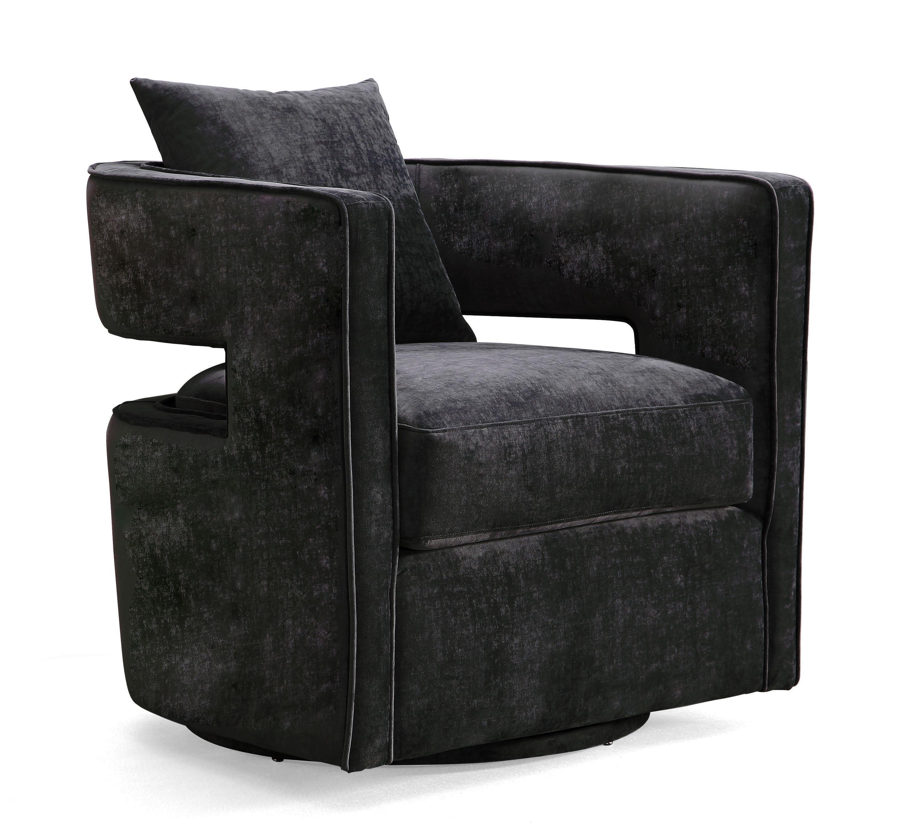 Kennedy Black Swivel Chair - Remutear