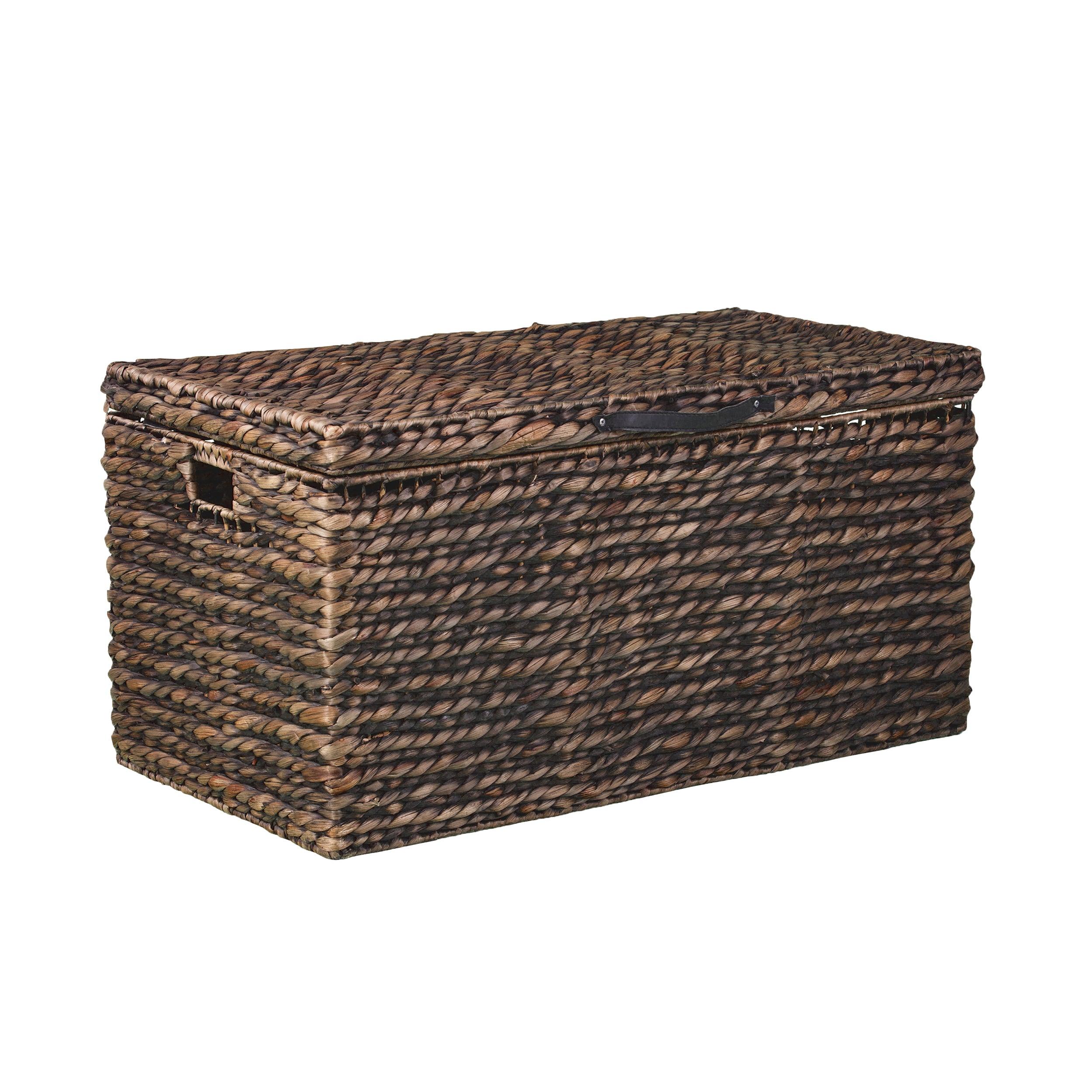 Bruneau Water Hyacinth Cocktail Storage Trunk Table - Remutear