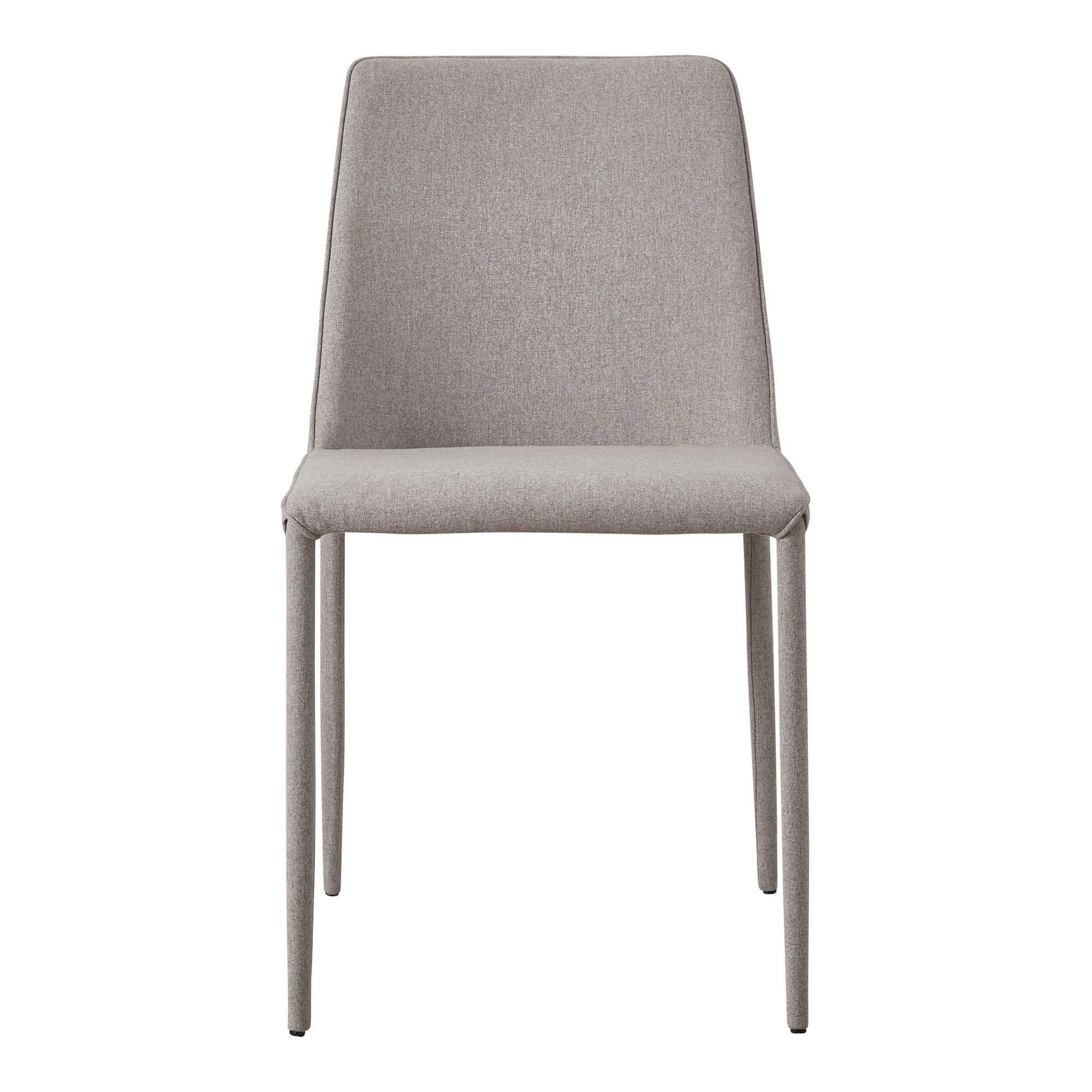 Nora Fabric Dining Chair Light Grey - Set Of Two - Remutear