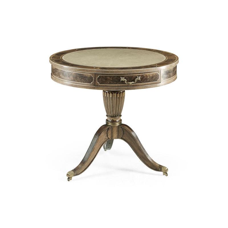 Buckingham Bleached Mahogany Drum Table - Remutear