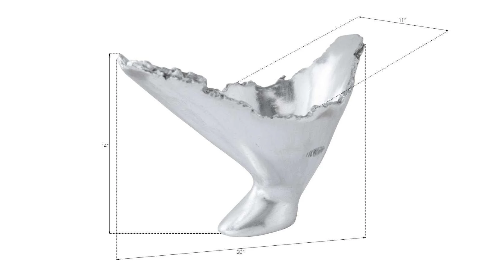 Burled Vase, Silver Leaf - Remutear