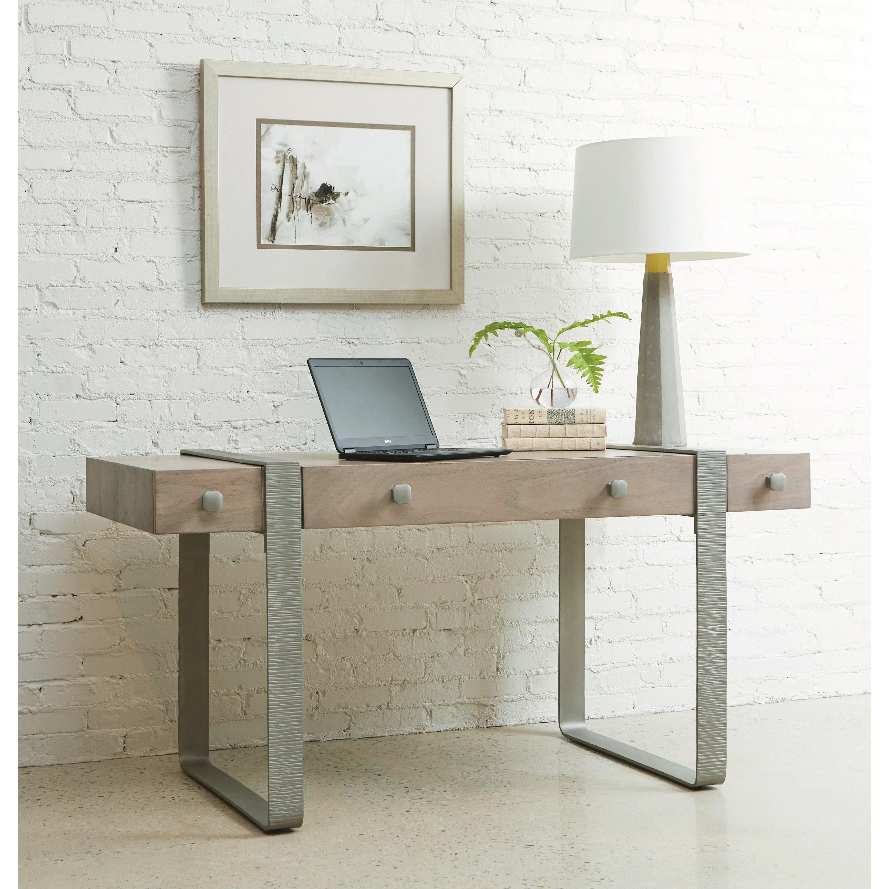 Industrial Contemporary Desk with Drawers - Remutear