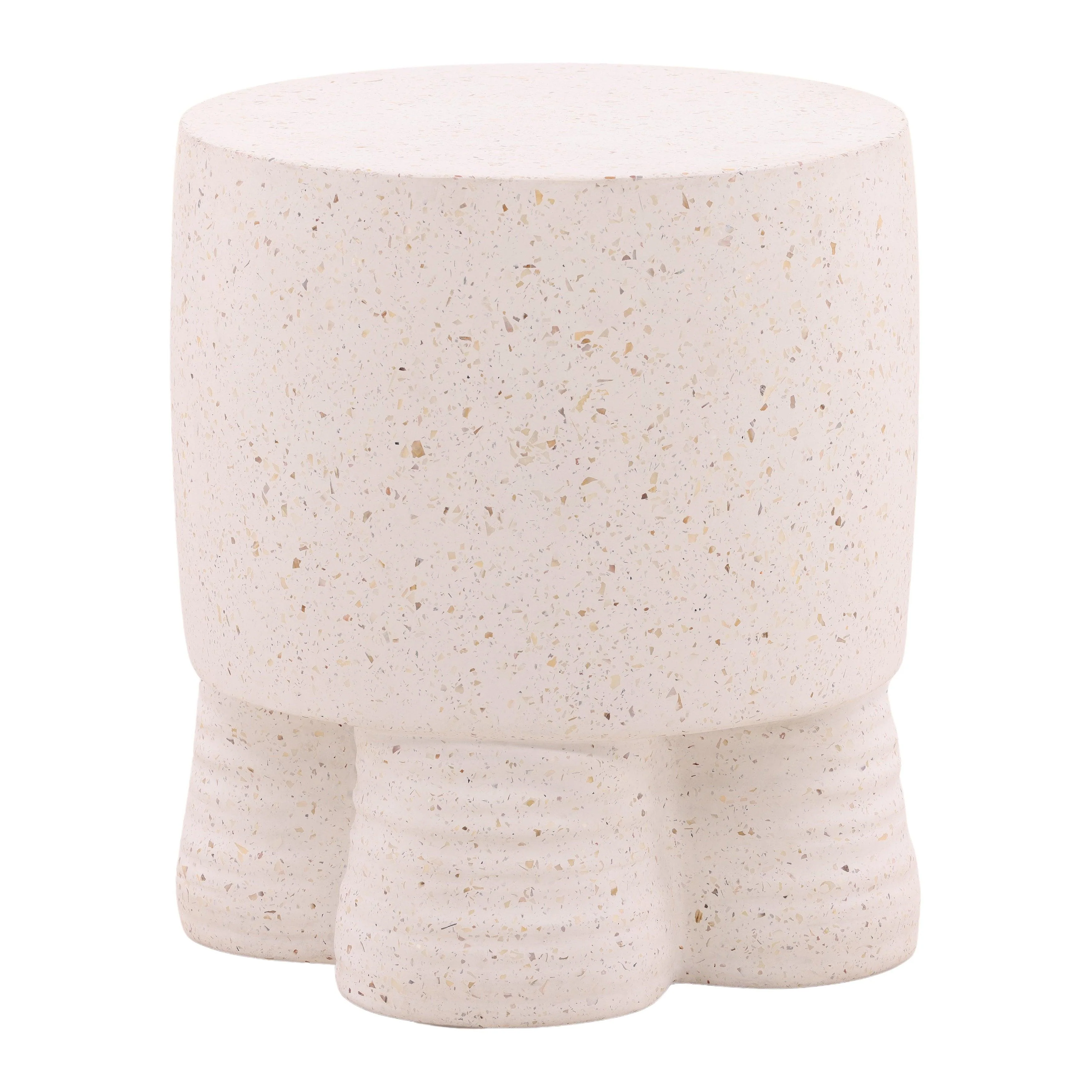 Theodore Outdoor End Table Ivory - Remutear